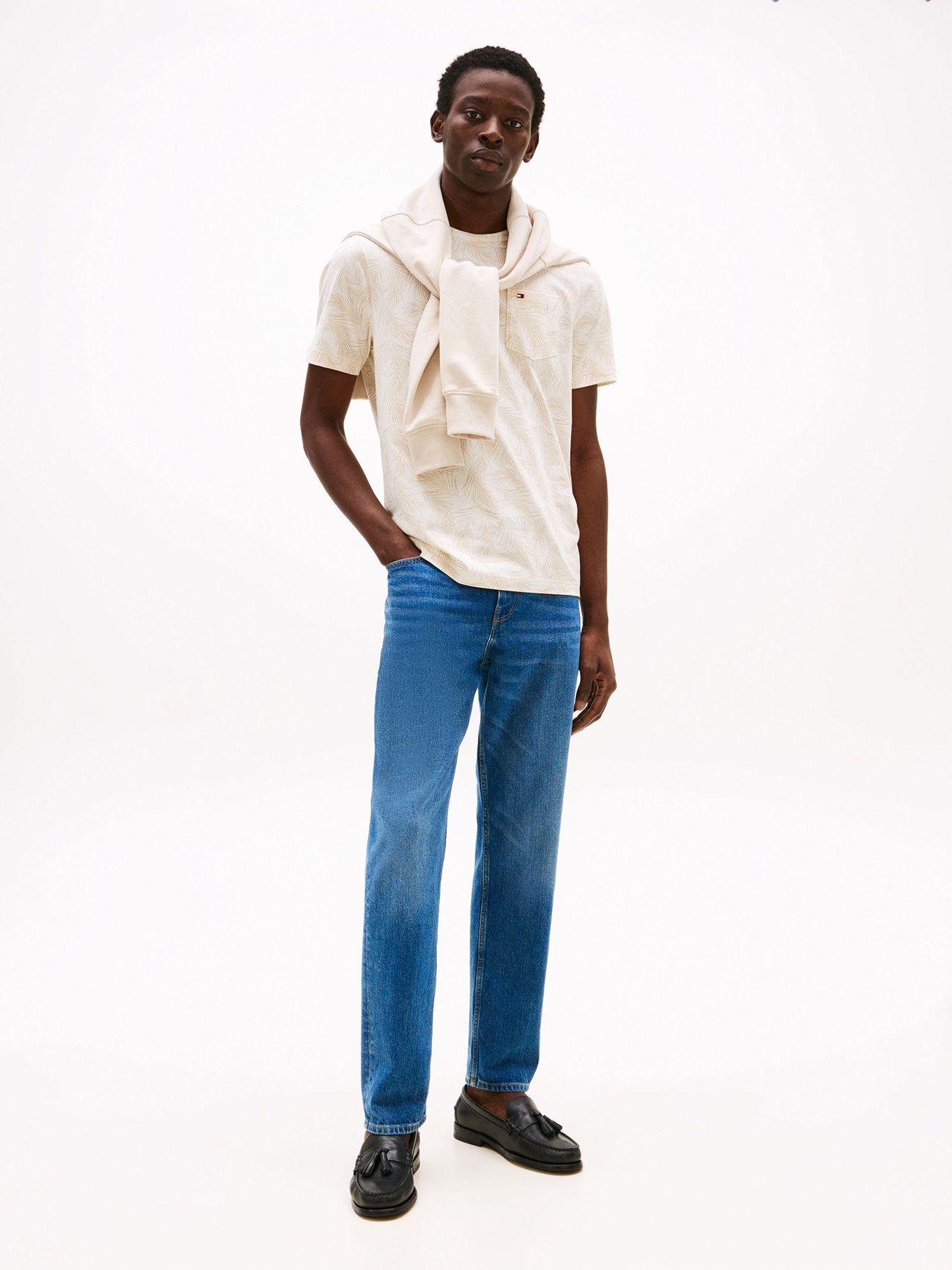 Polera Bolsillo Y Print Hojas Beige 0K4 Tommy Hilfiger-1