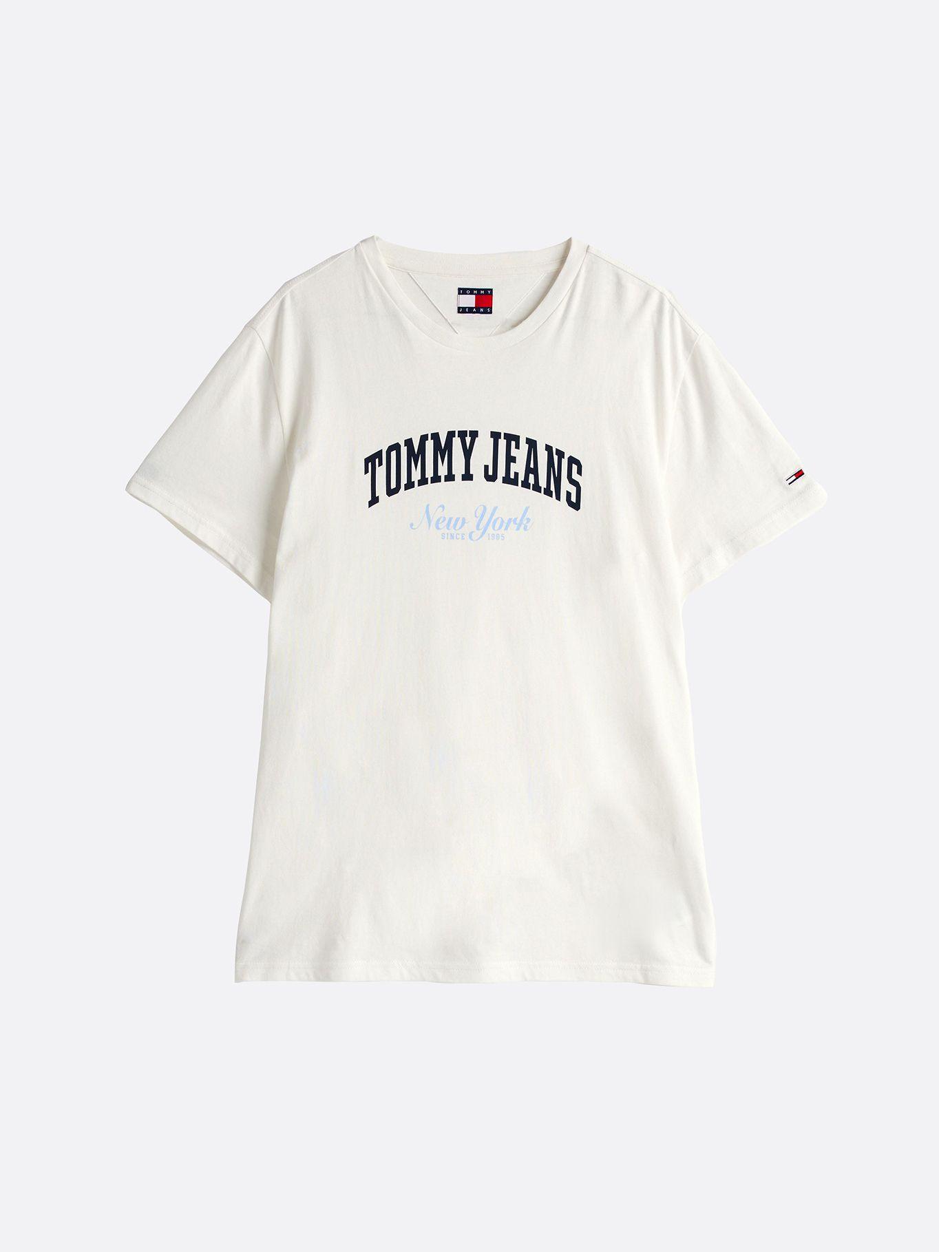 Polera Varsity Slim Fit Con Logo Blanco Tommy Jeans-4