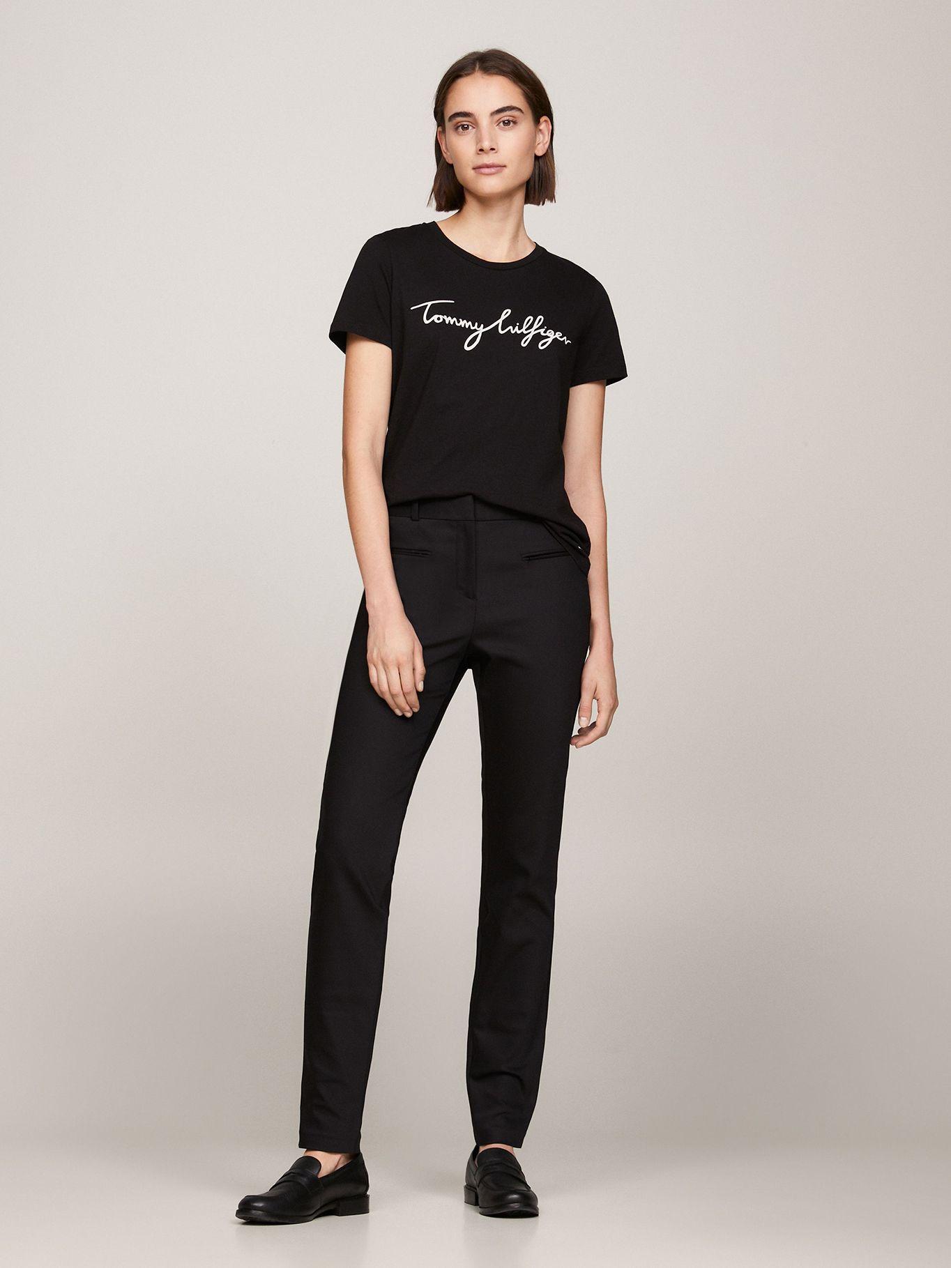 Polera Heritage Graphic C-Neck Negro Tommy Hilfiger-1