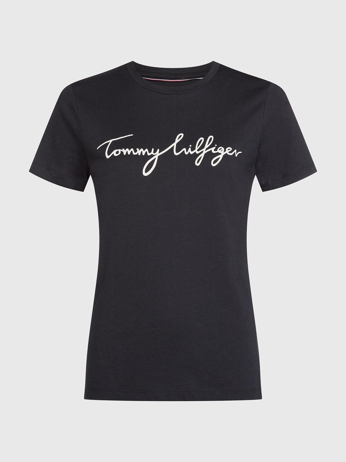 Polera Heritage Graphic C-Neck Negro Tommy Hilfiger-5