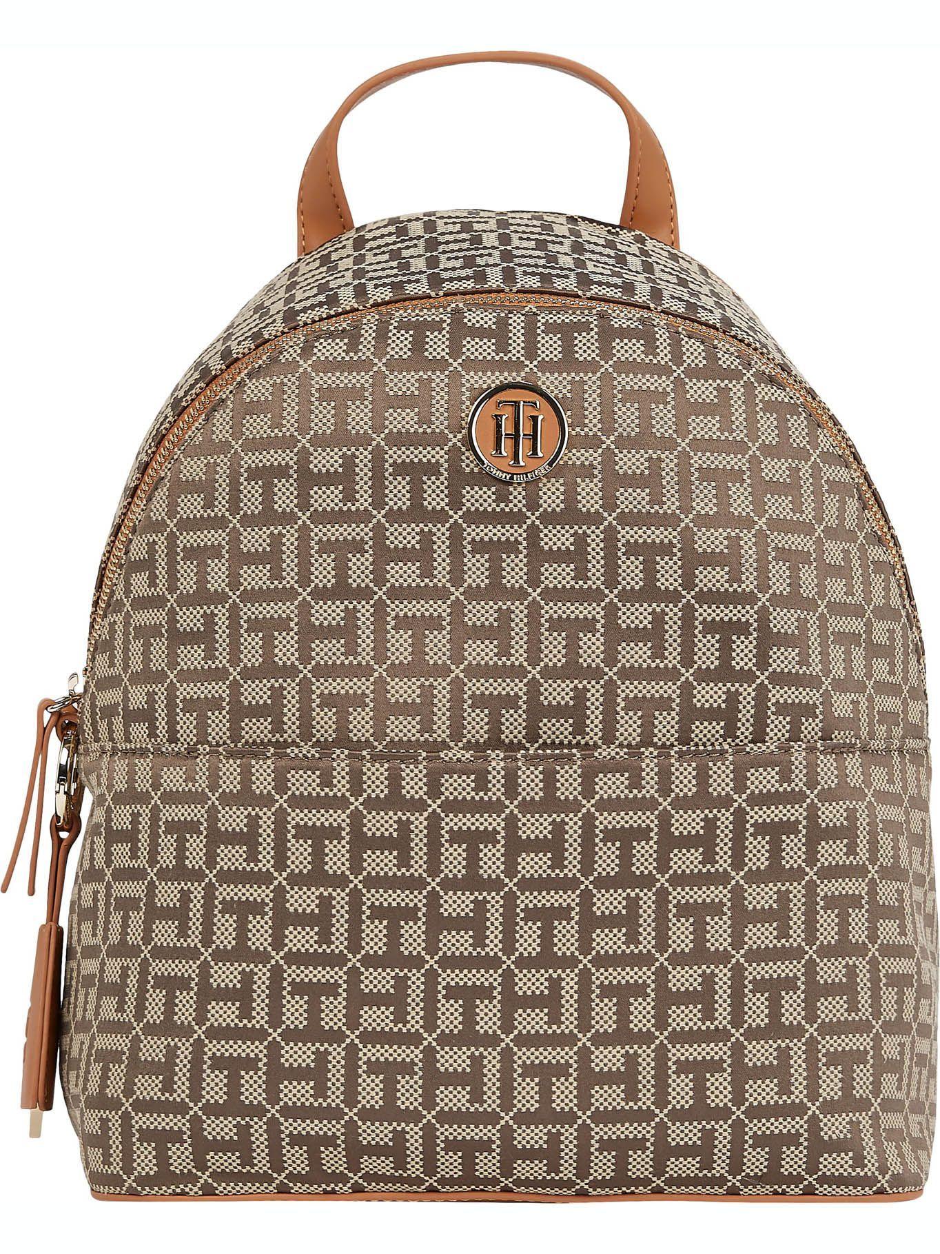 Mochila Im Jacquard Café Tommy Hilfiger M2-0