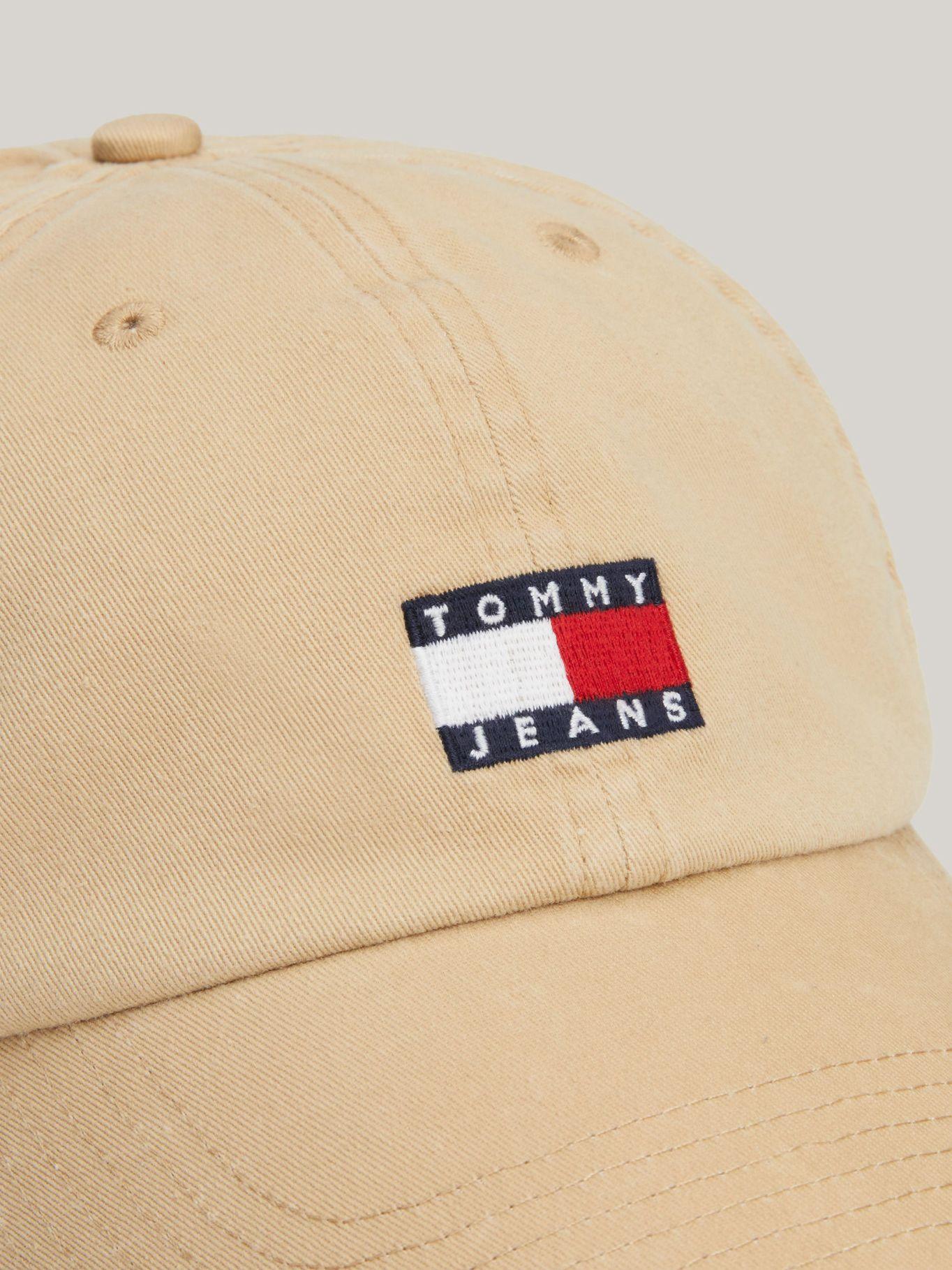 Polera Organic Logo Slim Fit Beige Tommy Hilfiger-3