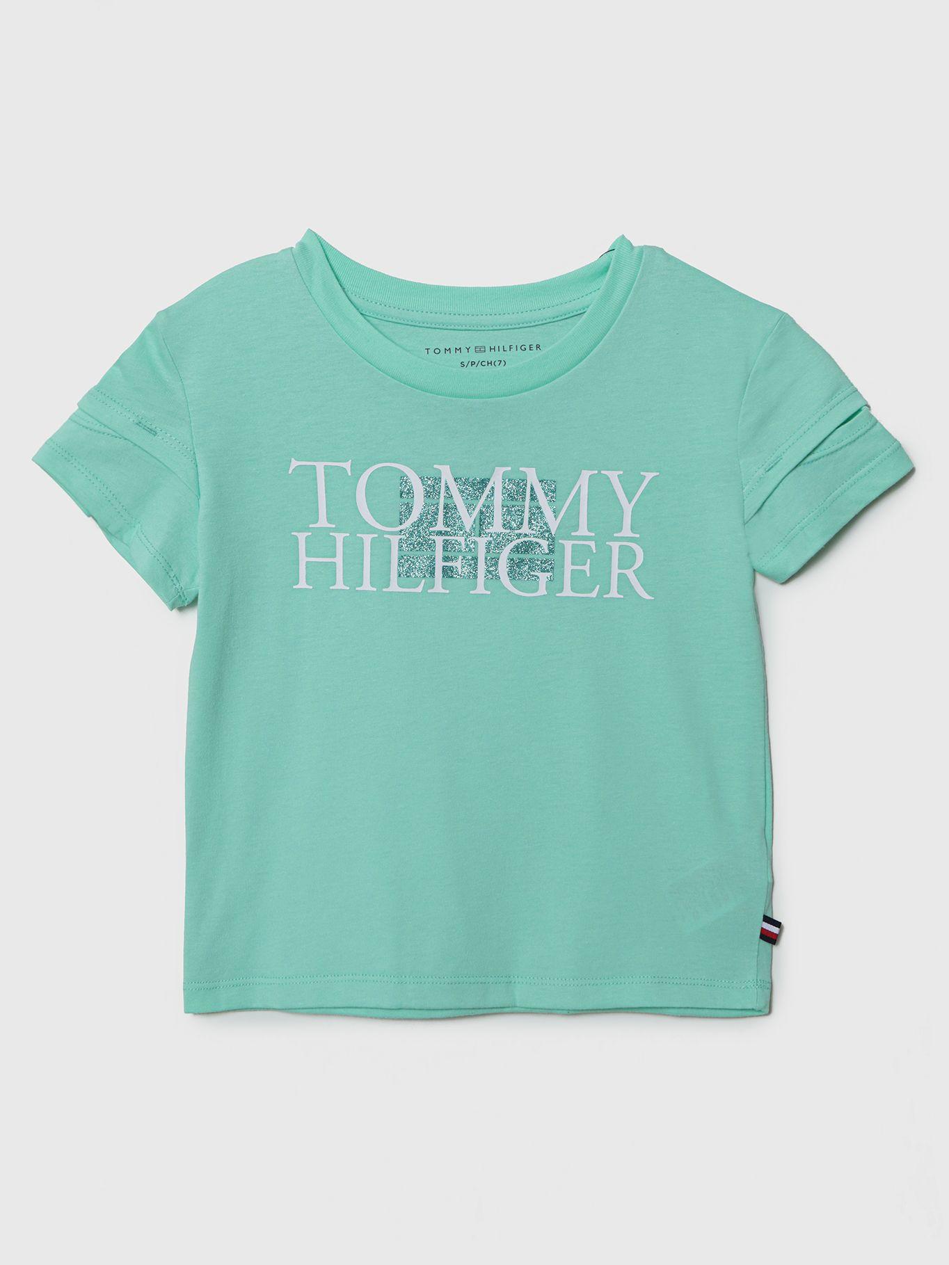 Polera Logo Bandera Metálica Verde Tommy Hilfiger-0