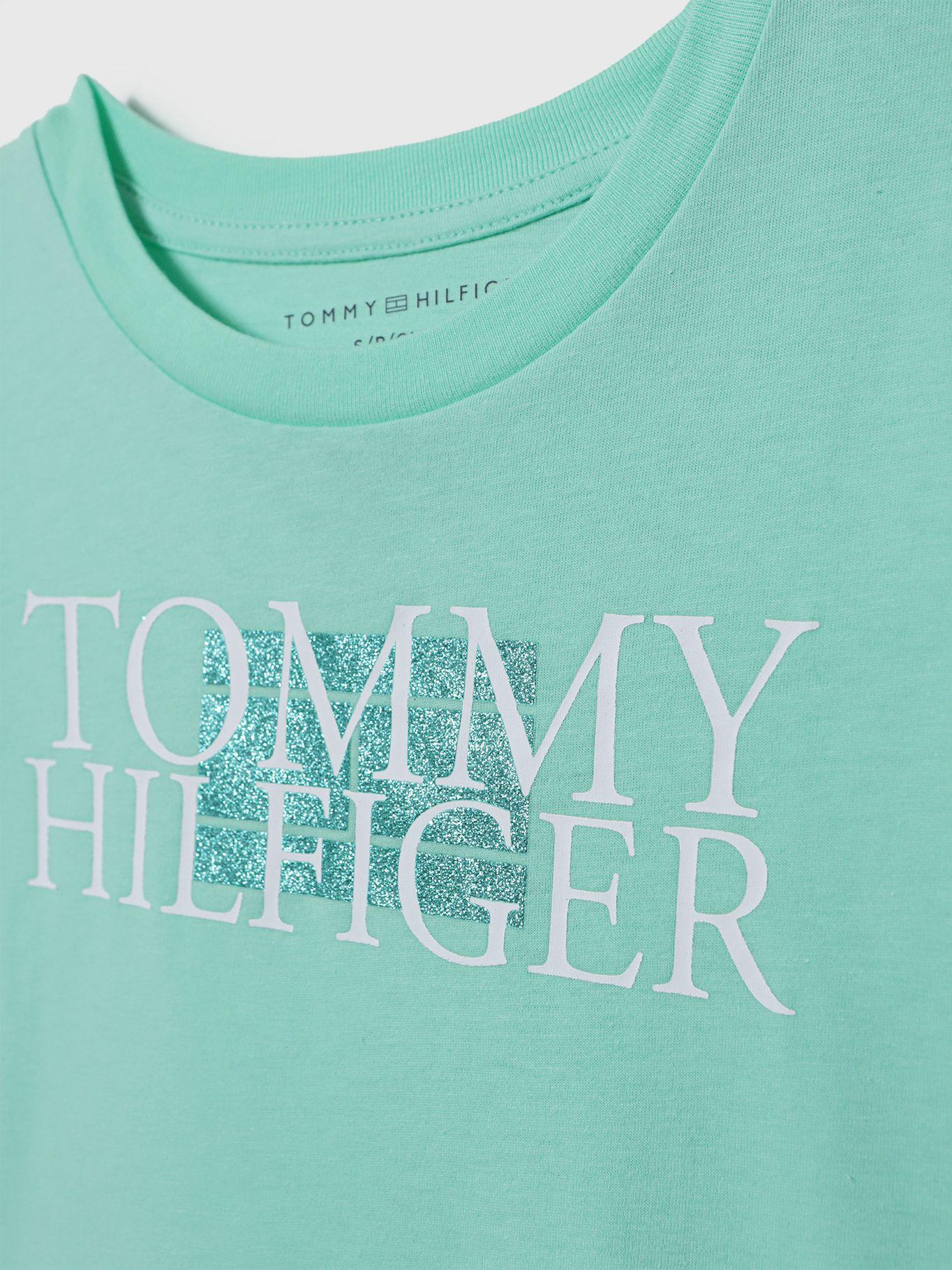 Polera Logo Bandera Metálica Verde Tommy Hilfiger-2