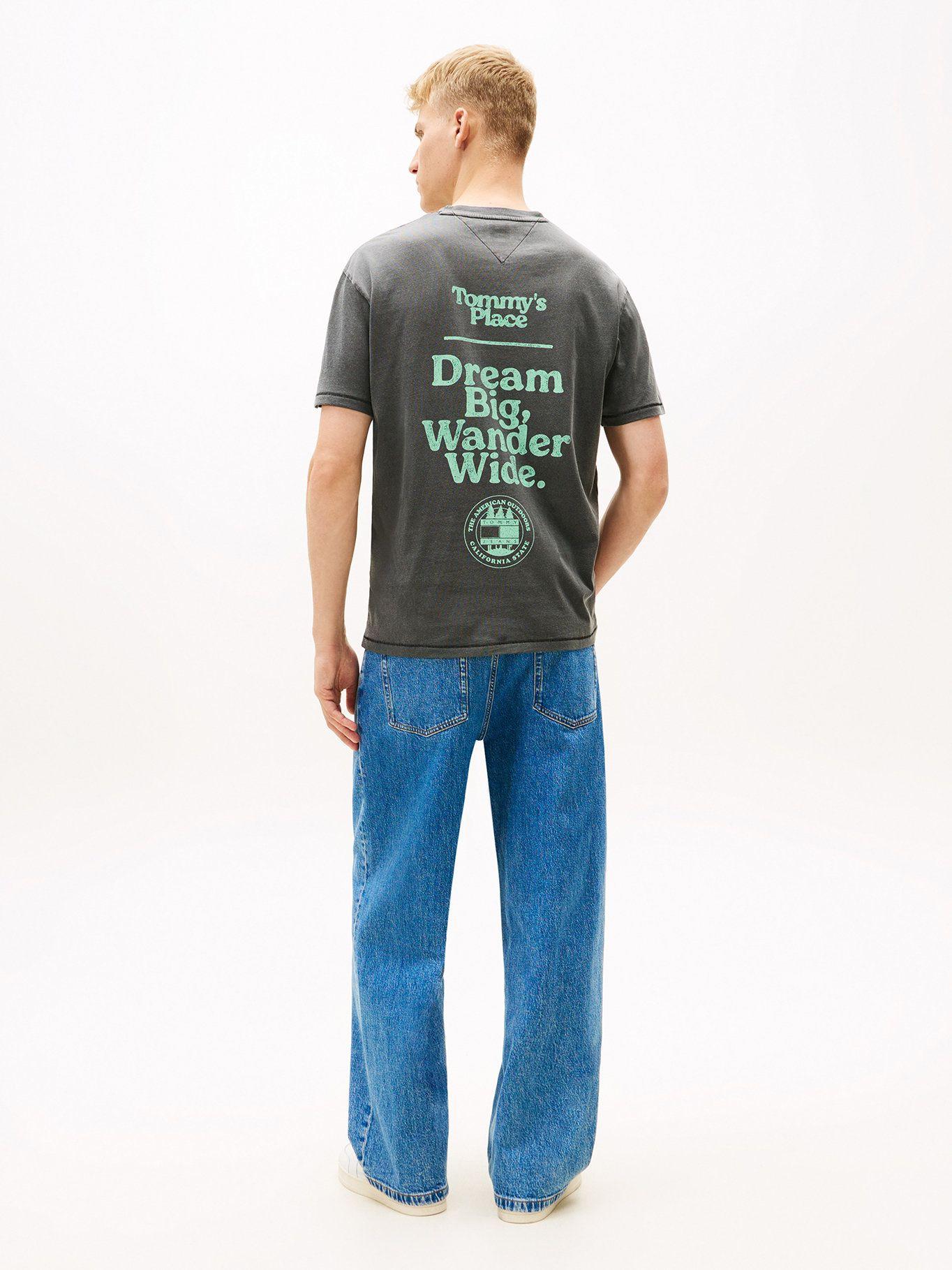 Polera Con Logo Relaxed Fit Tommy Jeans Gris-2