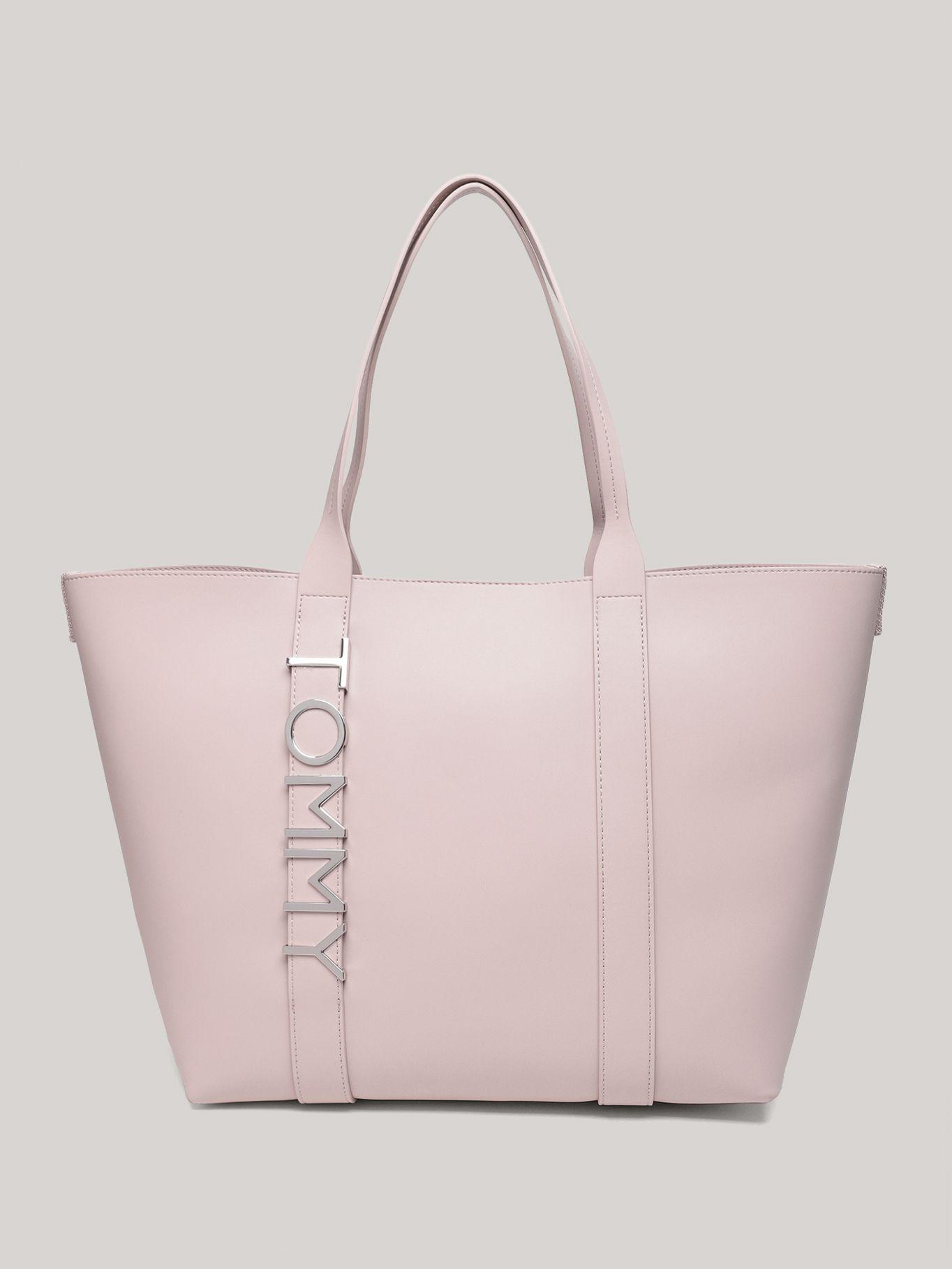 Tote City Con Logo Metálico Rosado Tommy Hilfiger-0