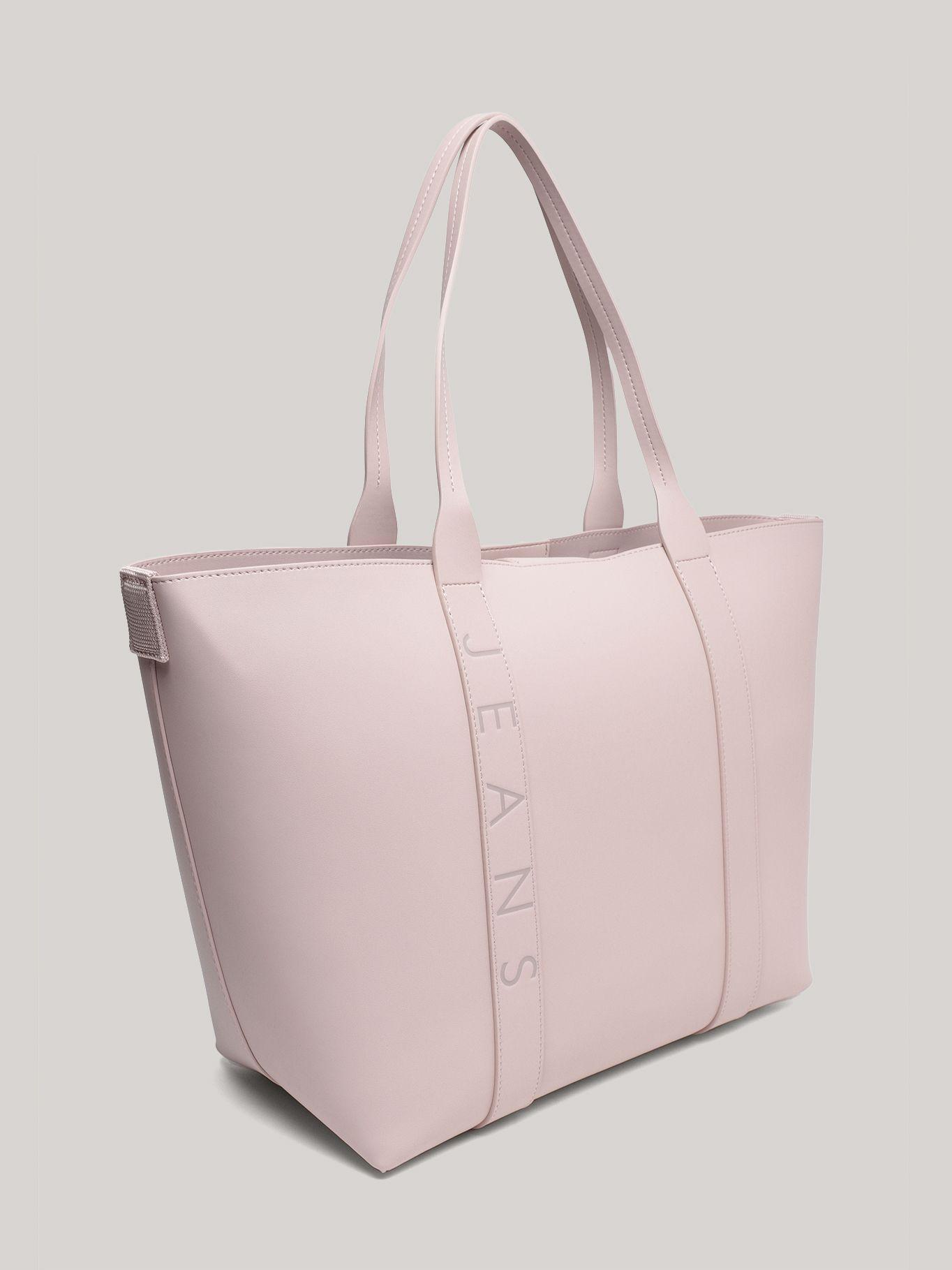 Tote City Con Logo Metálico Rosado Tommy Hilfiger-1