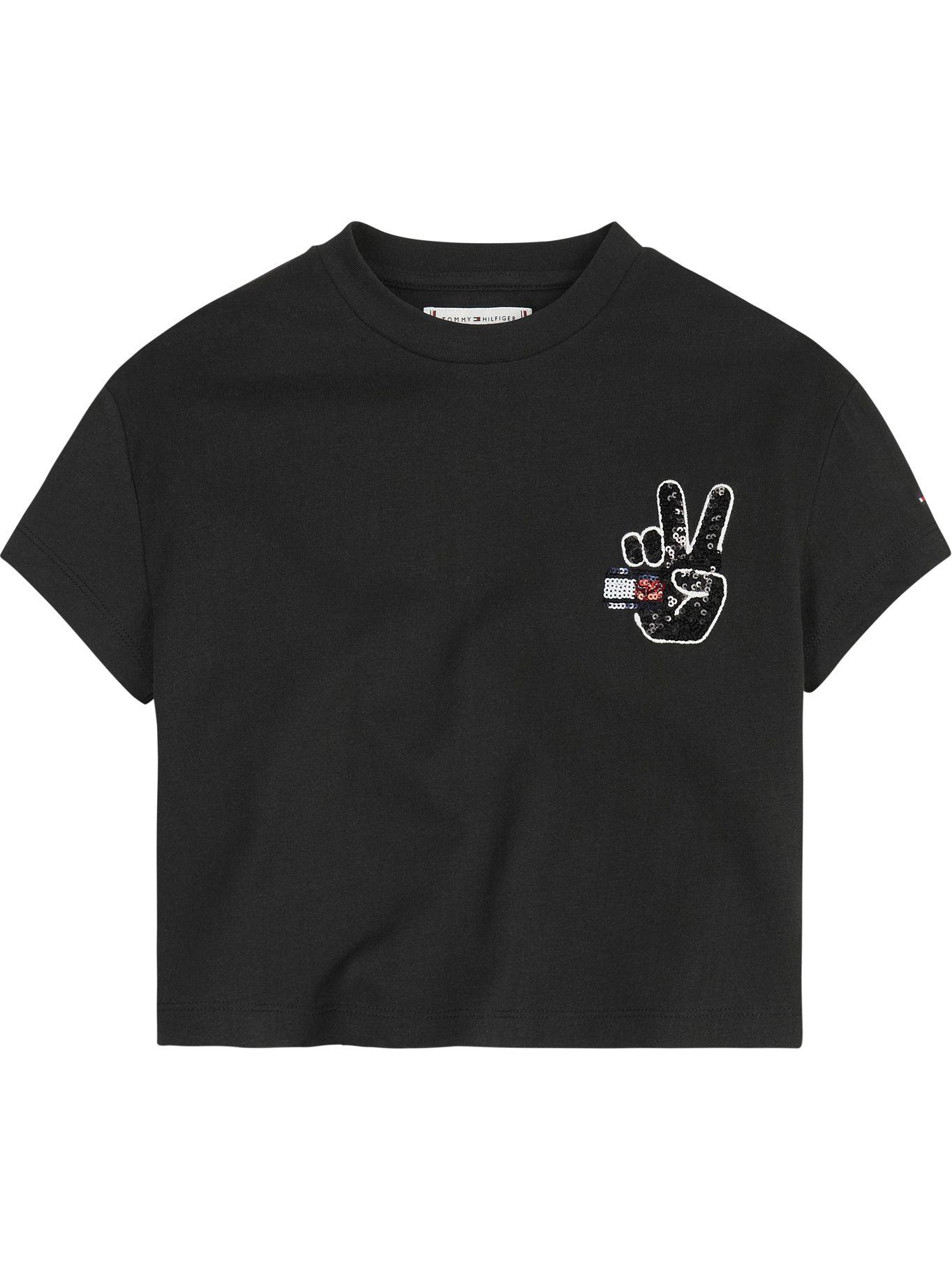 Polera con Lentejuelas Negro Tommy Hilfiger MY2-0