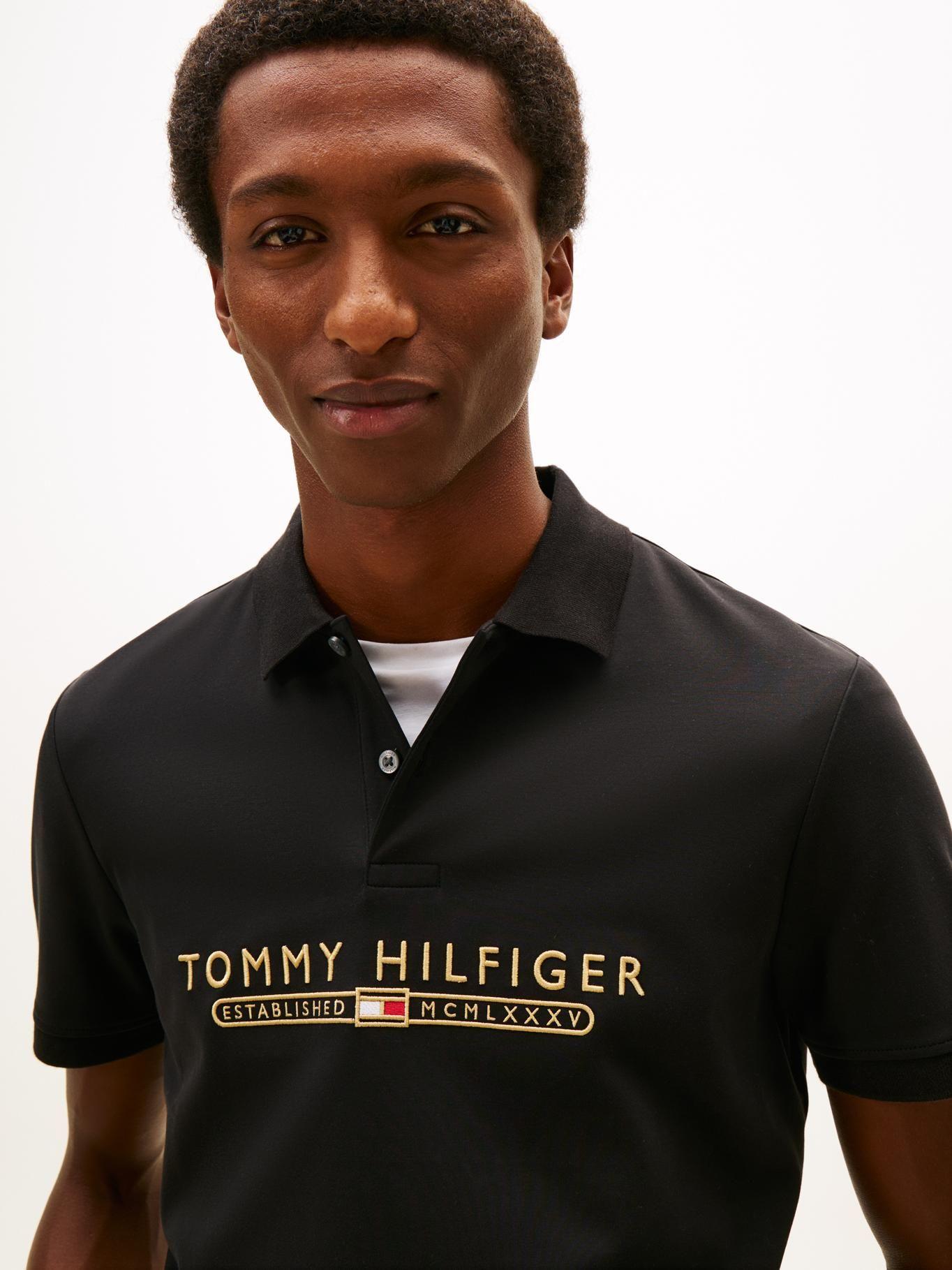 Polo Interlock Lux Regular Fit Tommy Hilfiger Negro-3