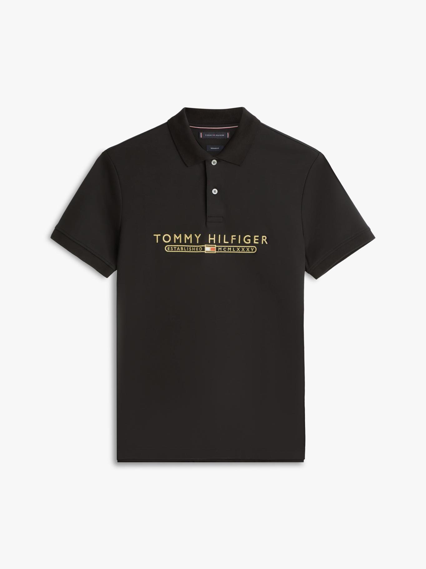 Polo Interlock Lux Regular Fit Tommy Hilfiger Negro-4