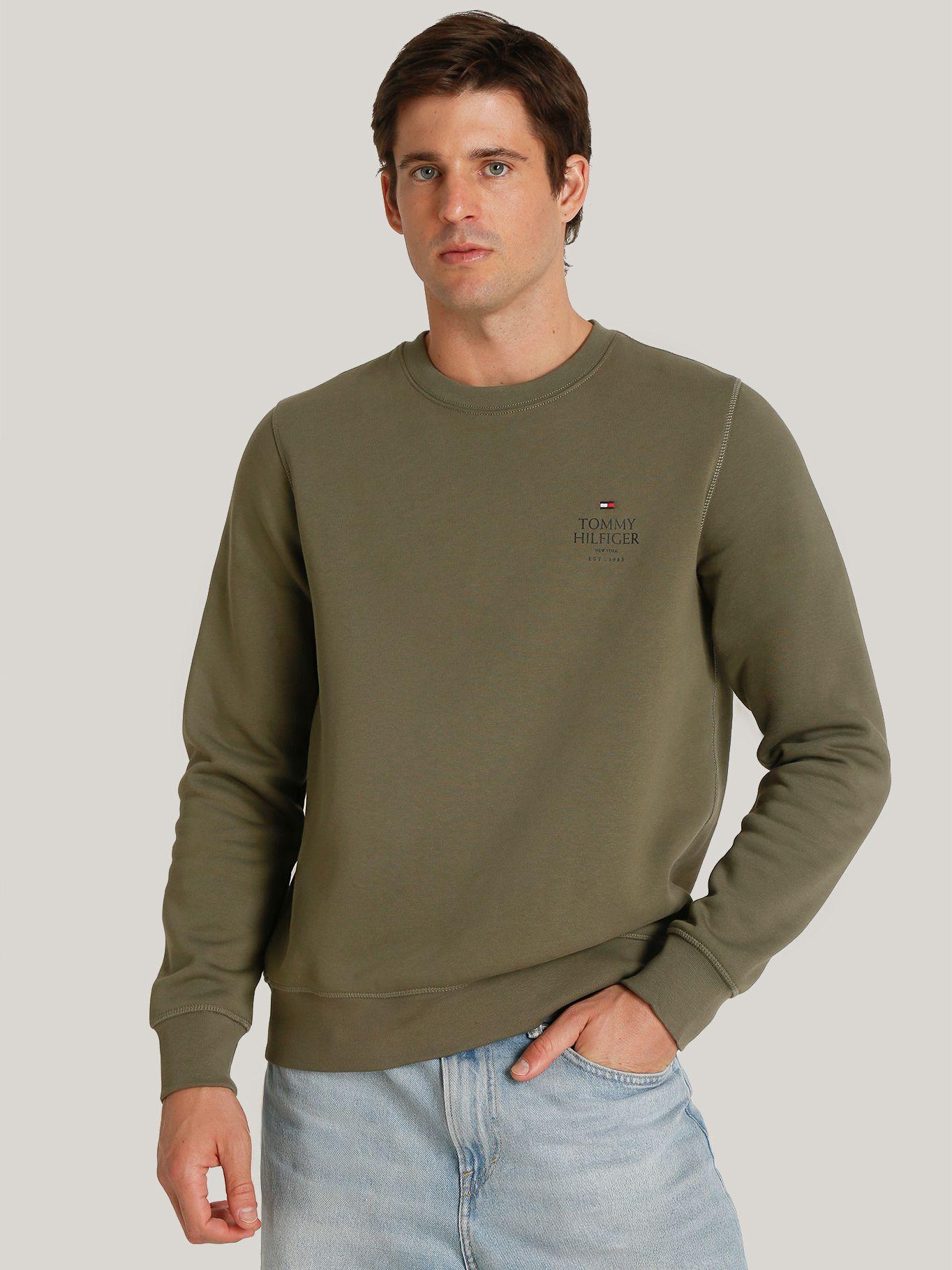 Polerón Stack Con Logo En Pecho Verde Tommy Hilfiger-0