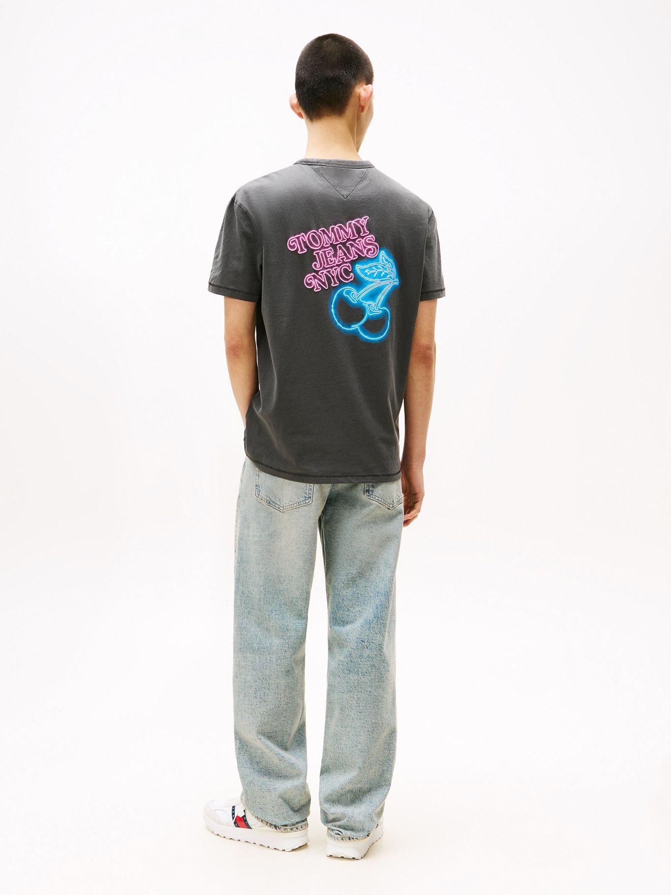 Polera Novelty Con Estampado Negro 0GJ Tommy Jeans-2