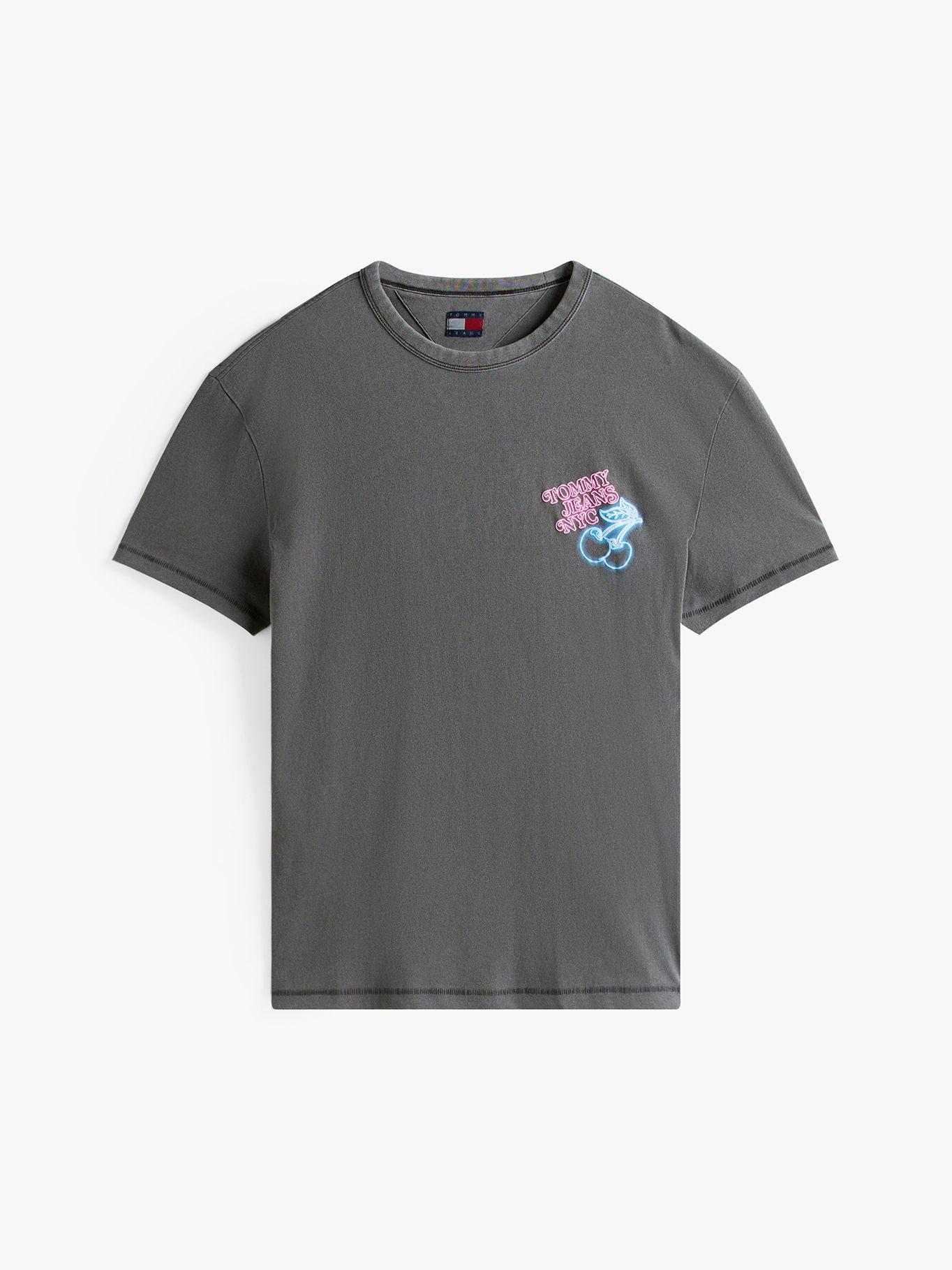 Polera Novelty Con Estampado Negro 0GJ Tommy Jeans-4