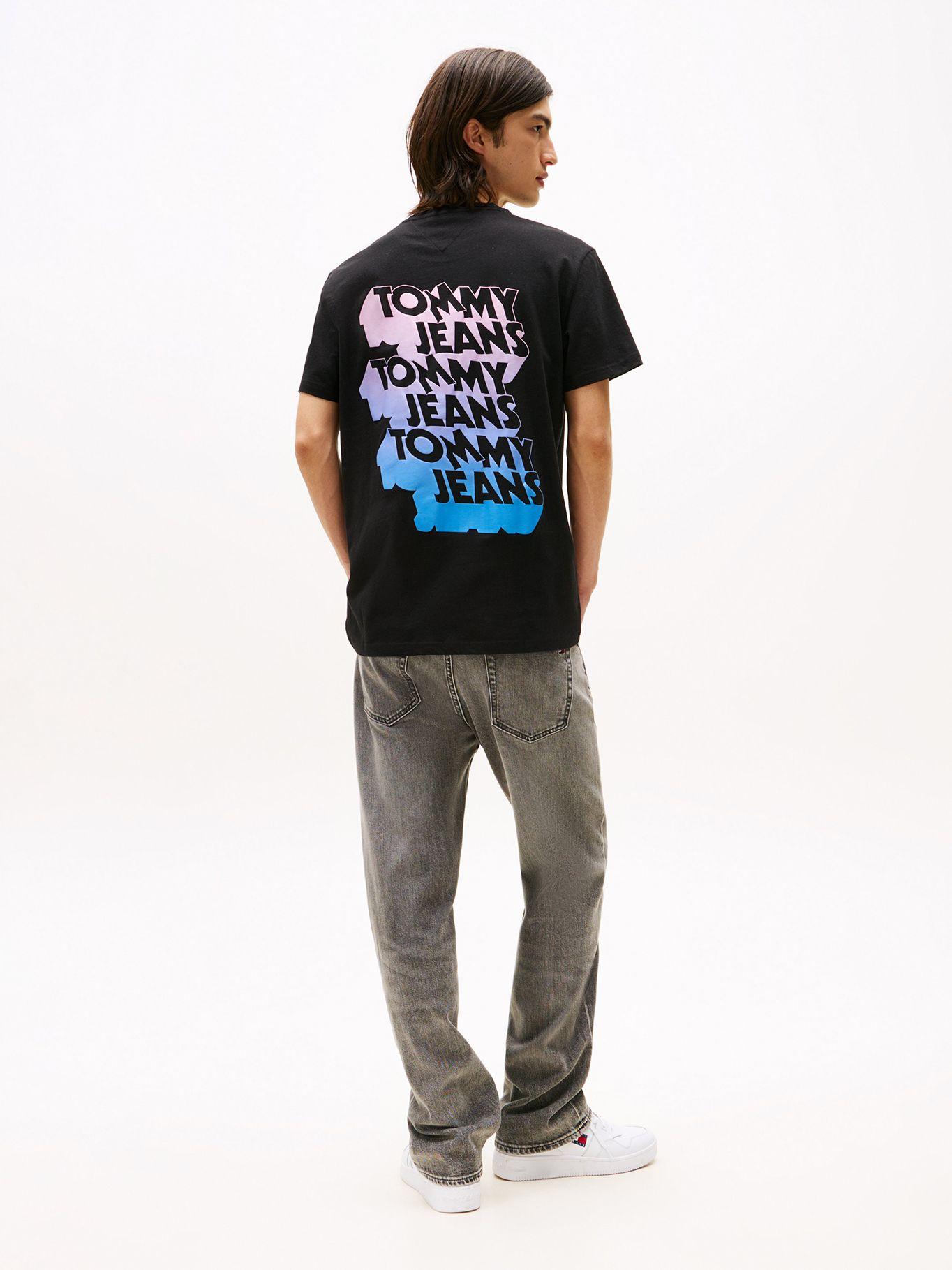 Polera Stack Con Logo Gráfico Negro BDS Tommy Jeans-2