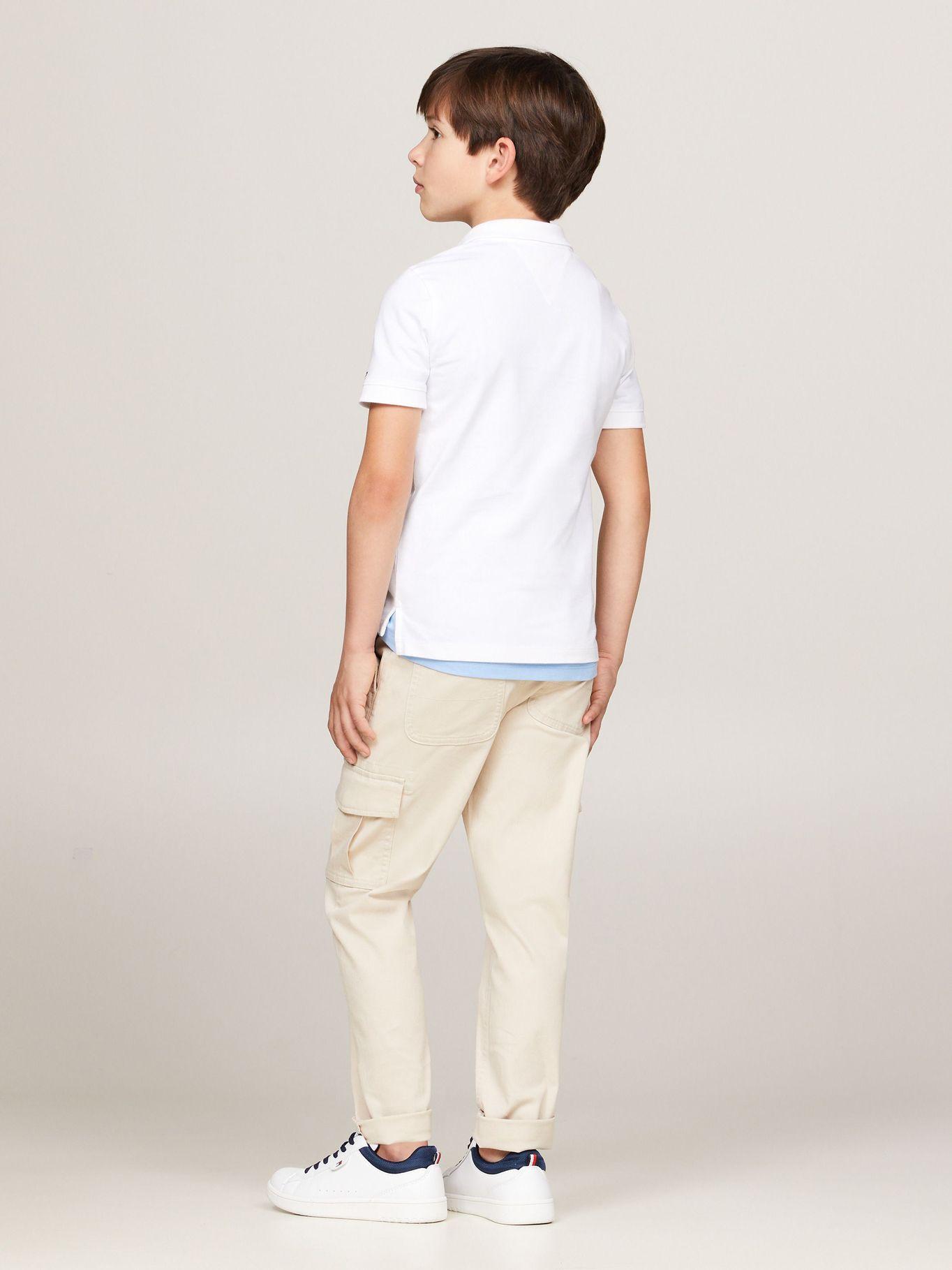Polo De Corte Regular Con Logo Blanco Tommy Hilfiger-2