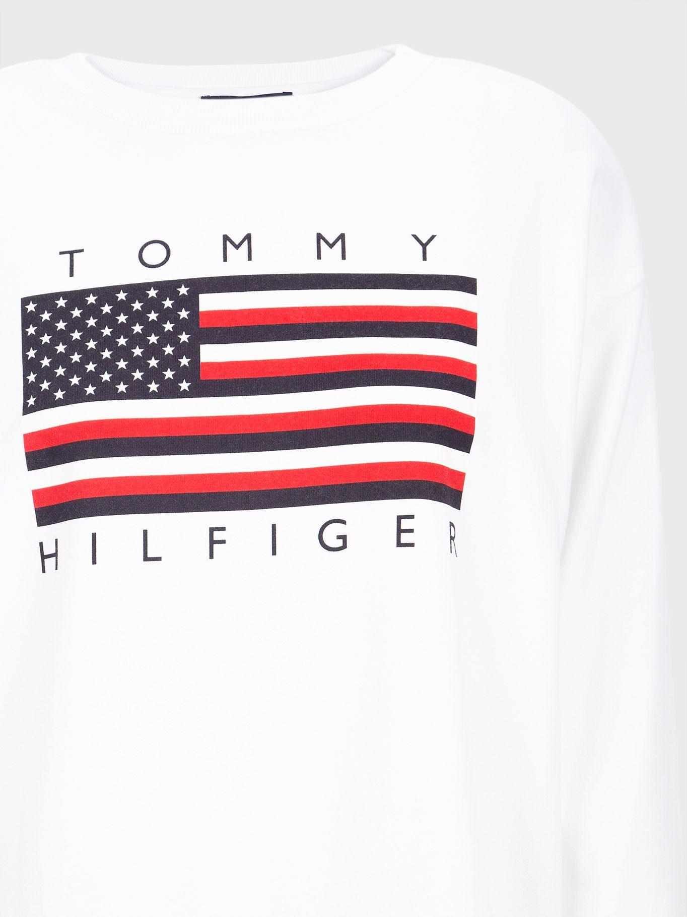 Polerón Boyfriend Fit Con Logo Blanco Tommy Hilfiger-2