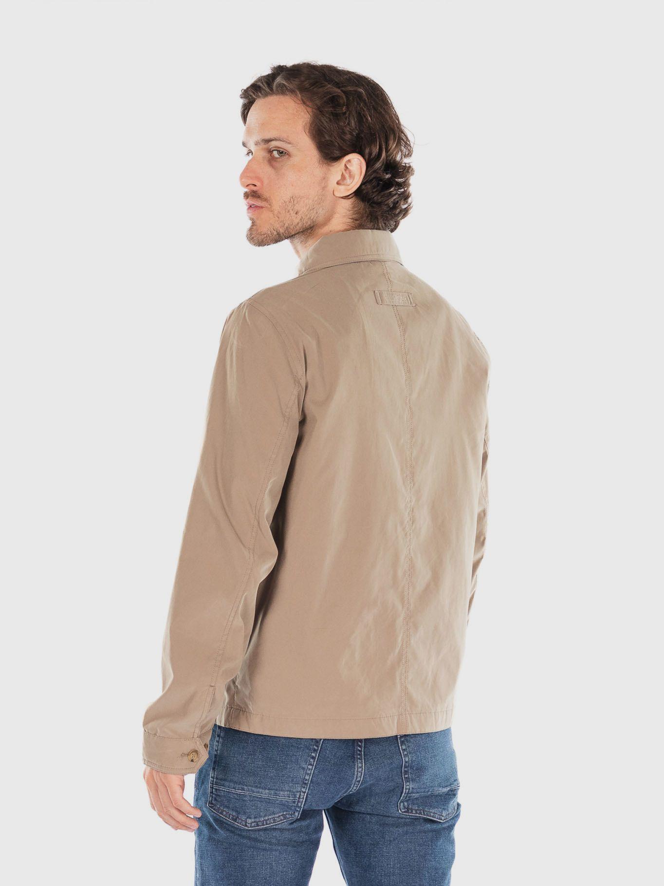 Chaqueta Classic Laydown Con Logo Café Tommy Hilfiger-2