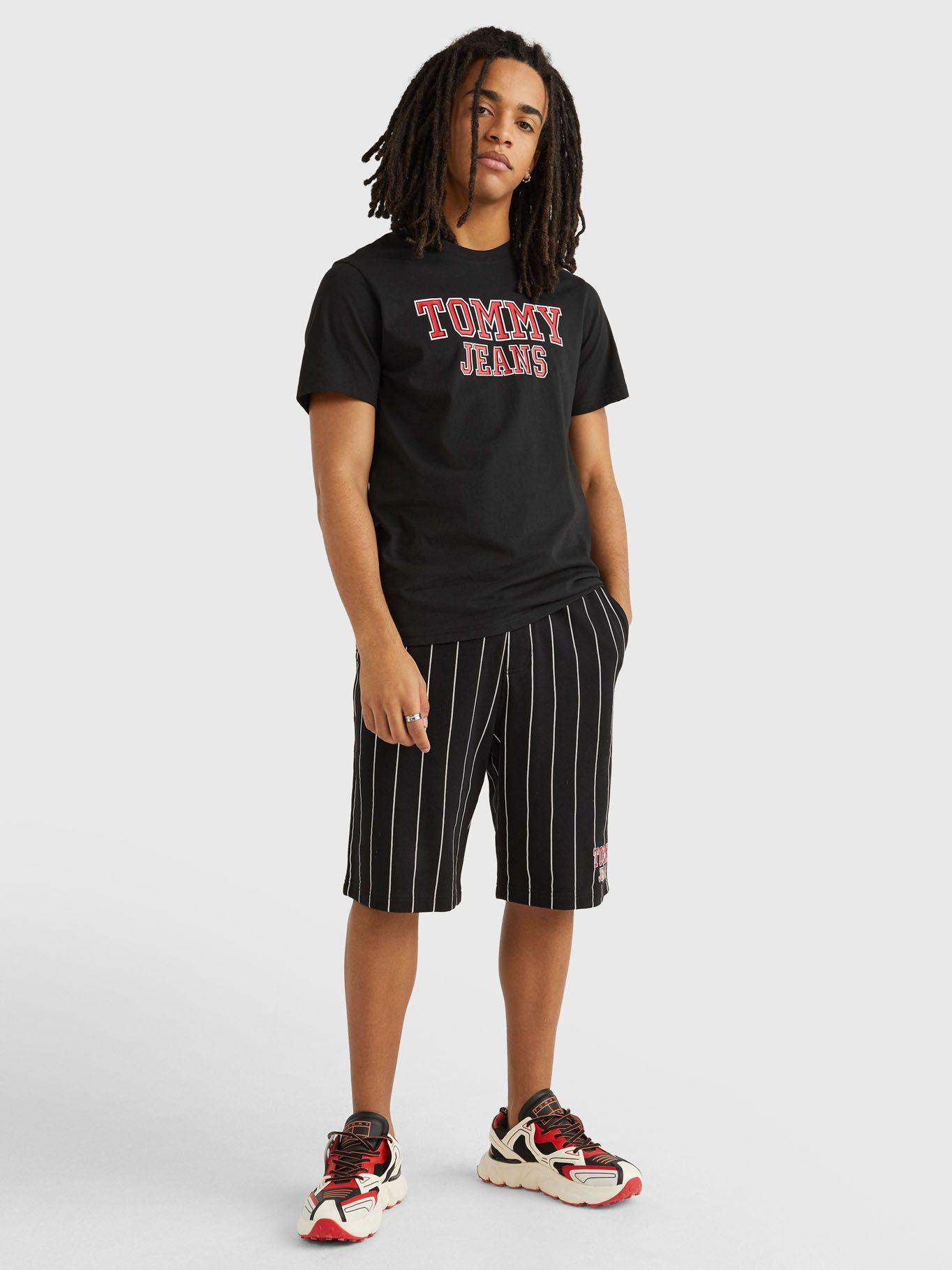 Polera Essential Front Logo Negro Tommy Jeans-1