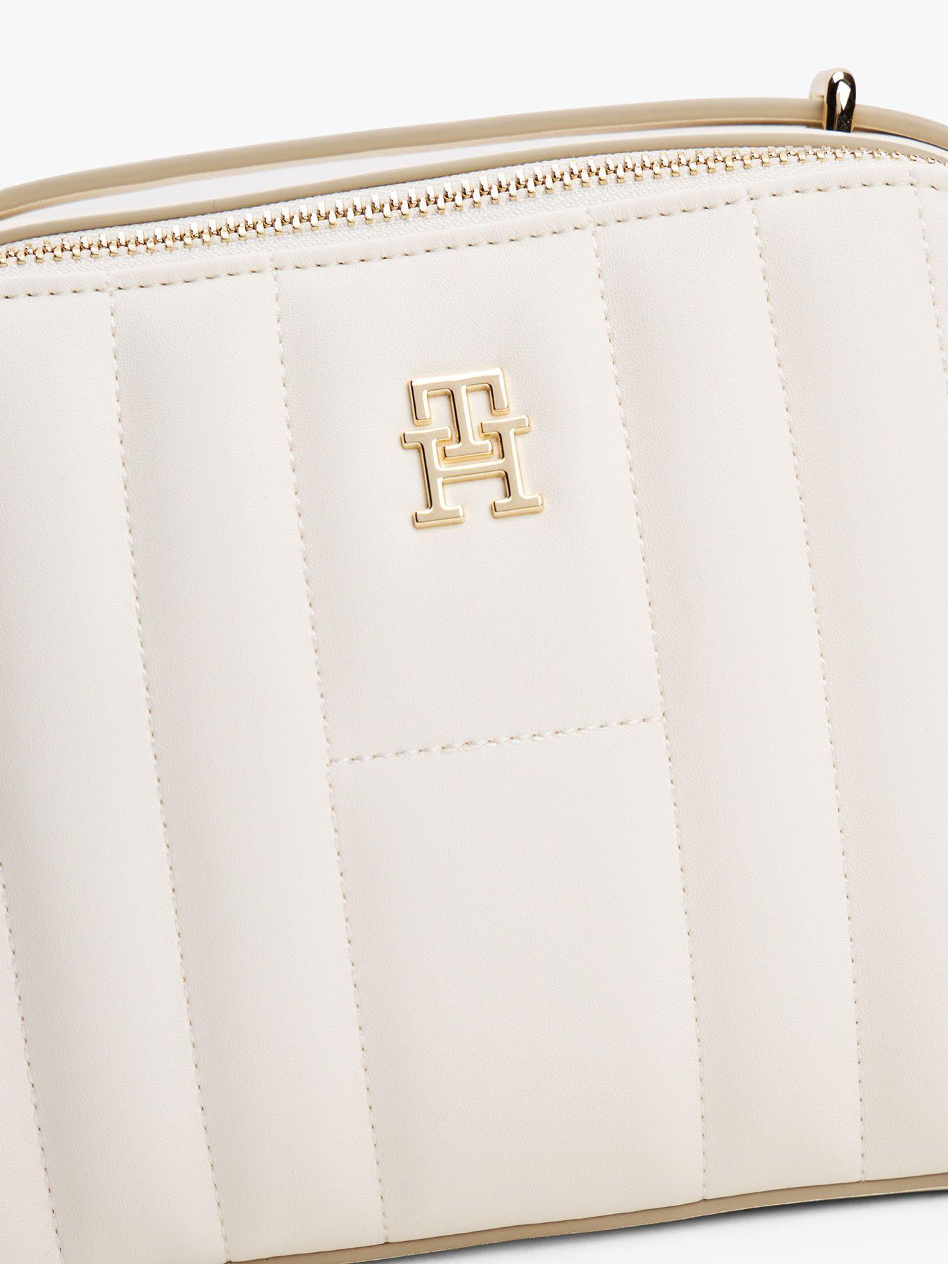 Bandolera Acolchada Con Monograma Blanco Tommy Hilfiger-3