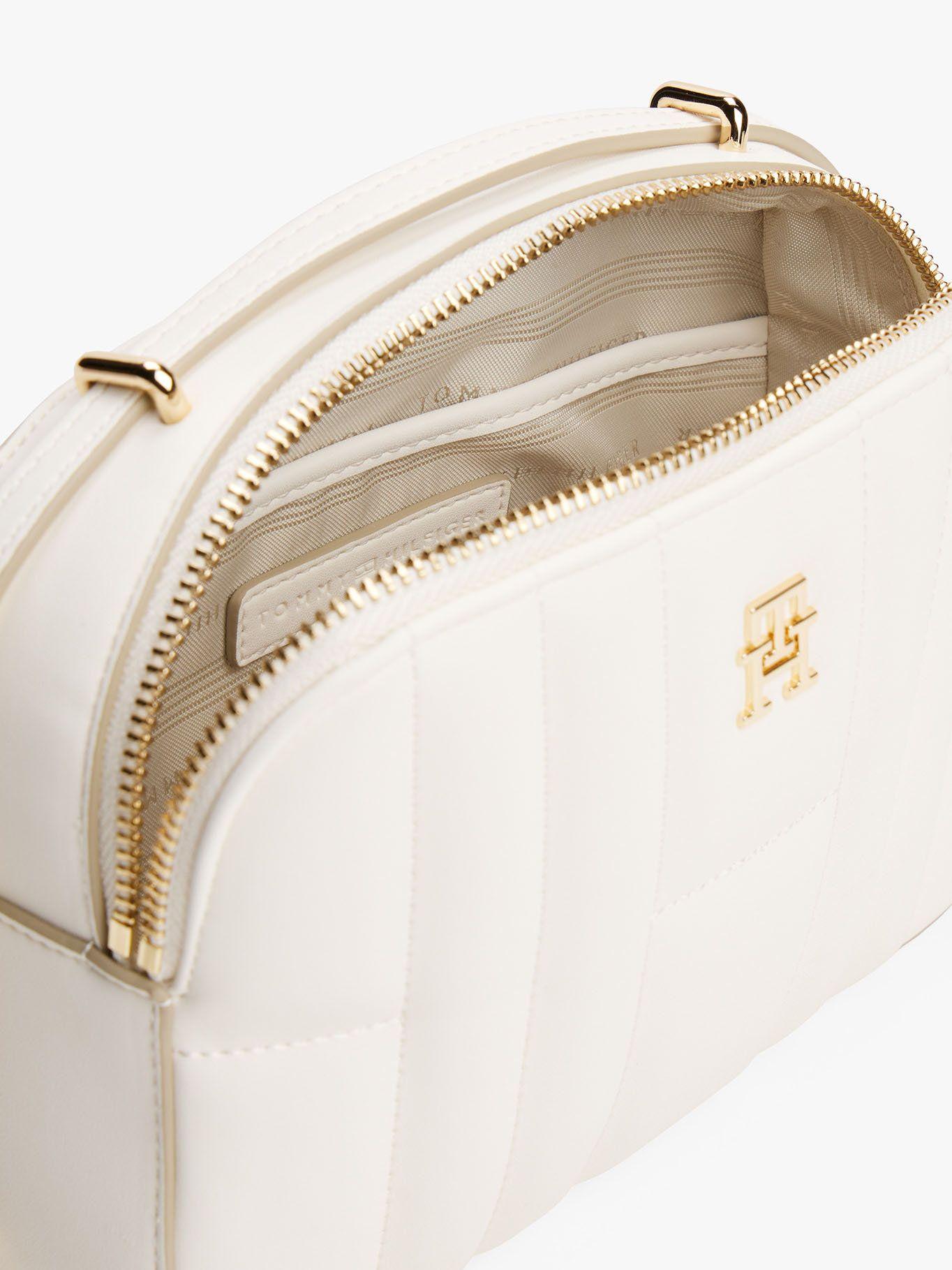 Bandolera Acolchada Con Monograma Blanco Tommy Hilfiger-4