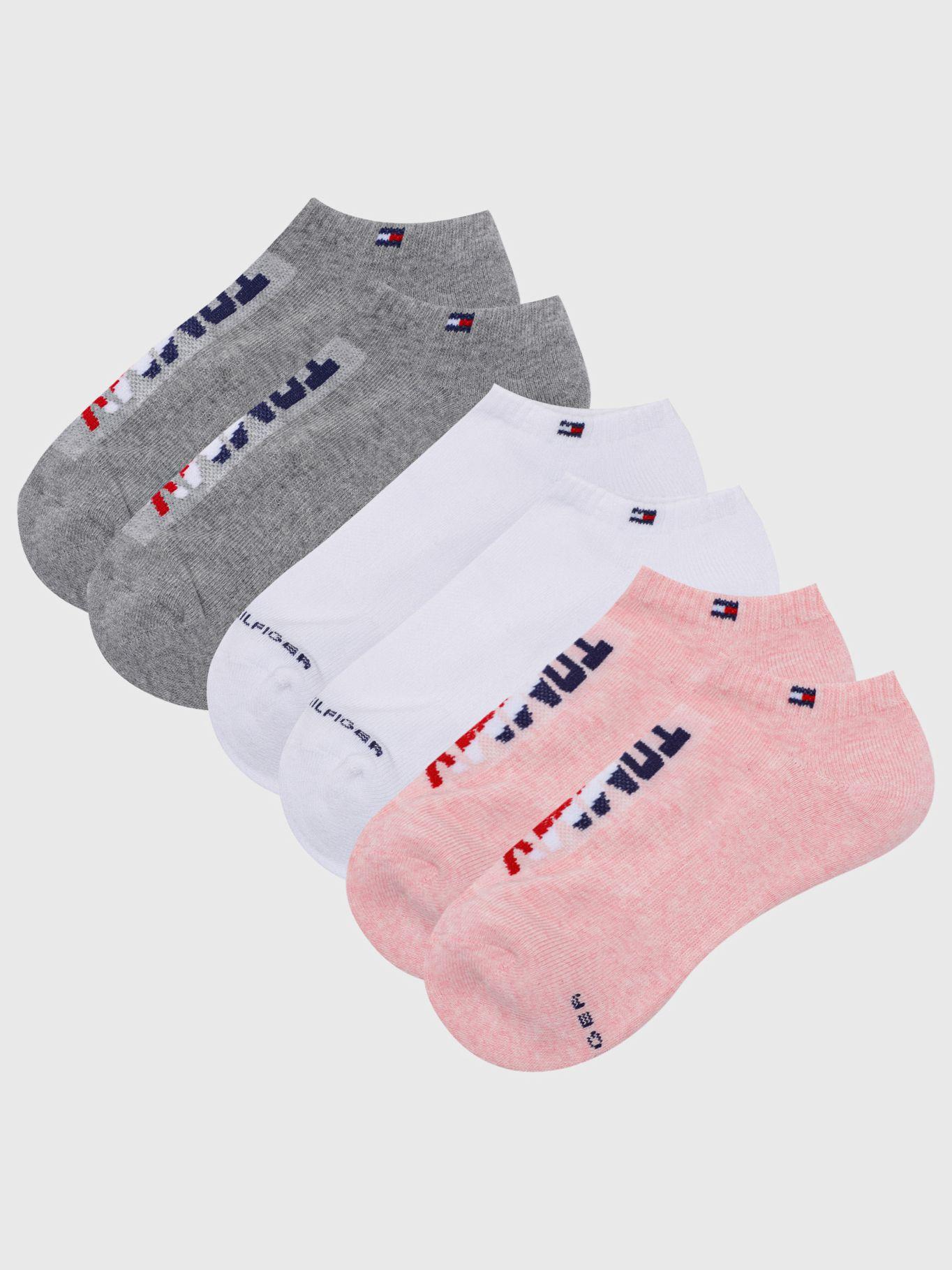 Pack De 3 Pares De Socks Con Logo Rosado Tommy Hilfiger-0