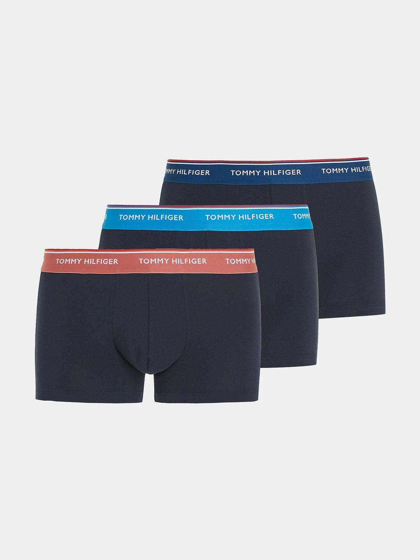 Pack De 3 Calzoncillos Trunk 0VX Azul Tommy Hilfiger-0