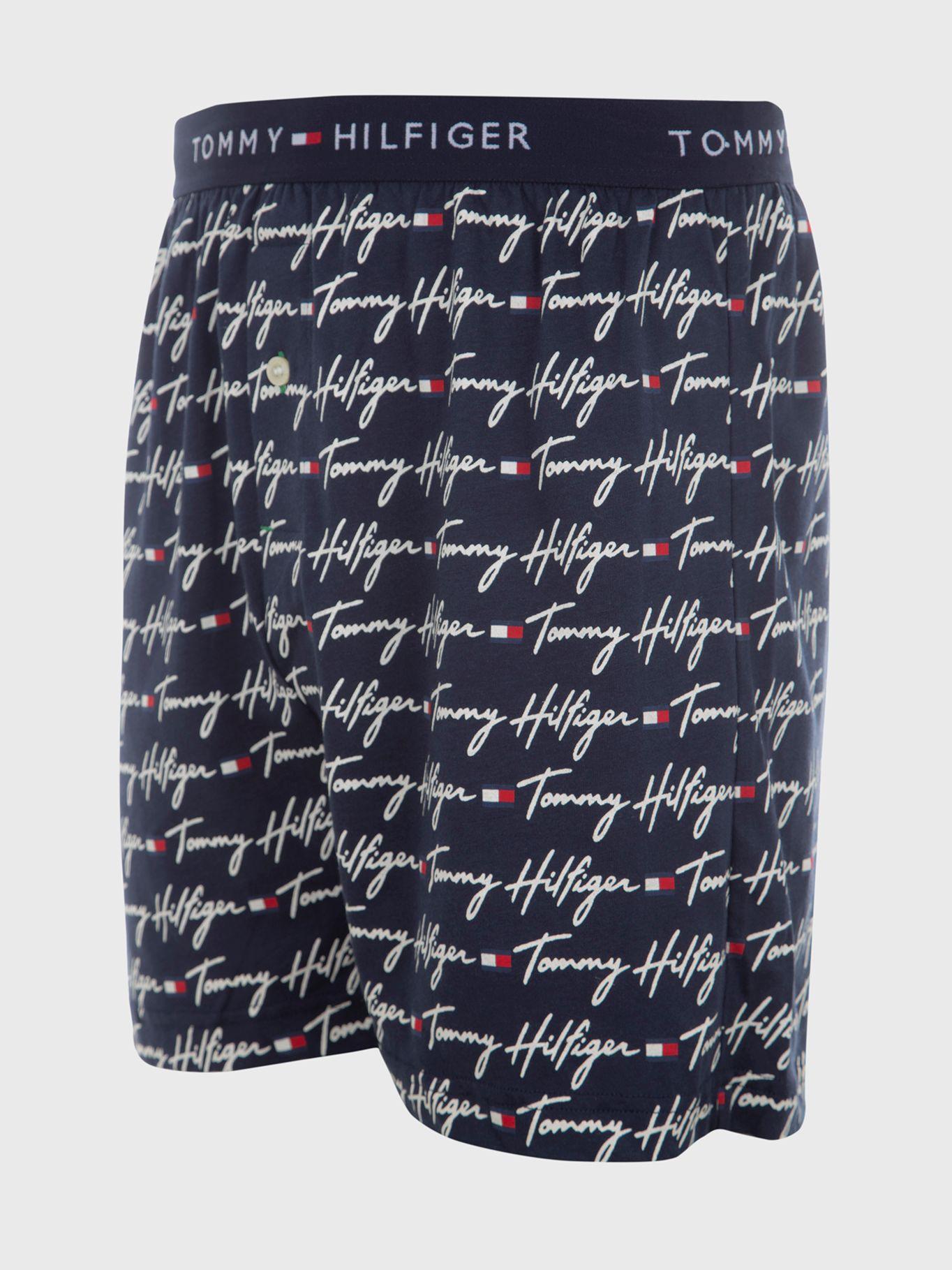 Boxer De Algodón Con Logo Azul Tommy Hilfiger-2