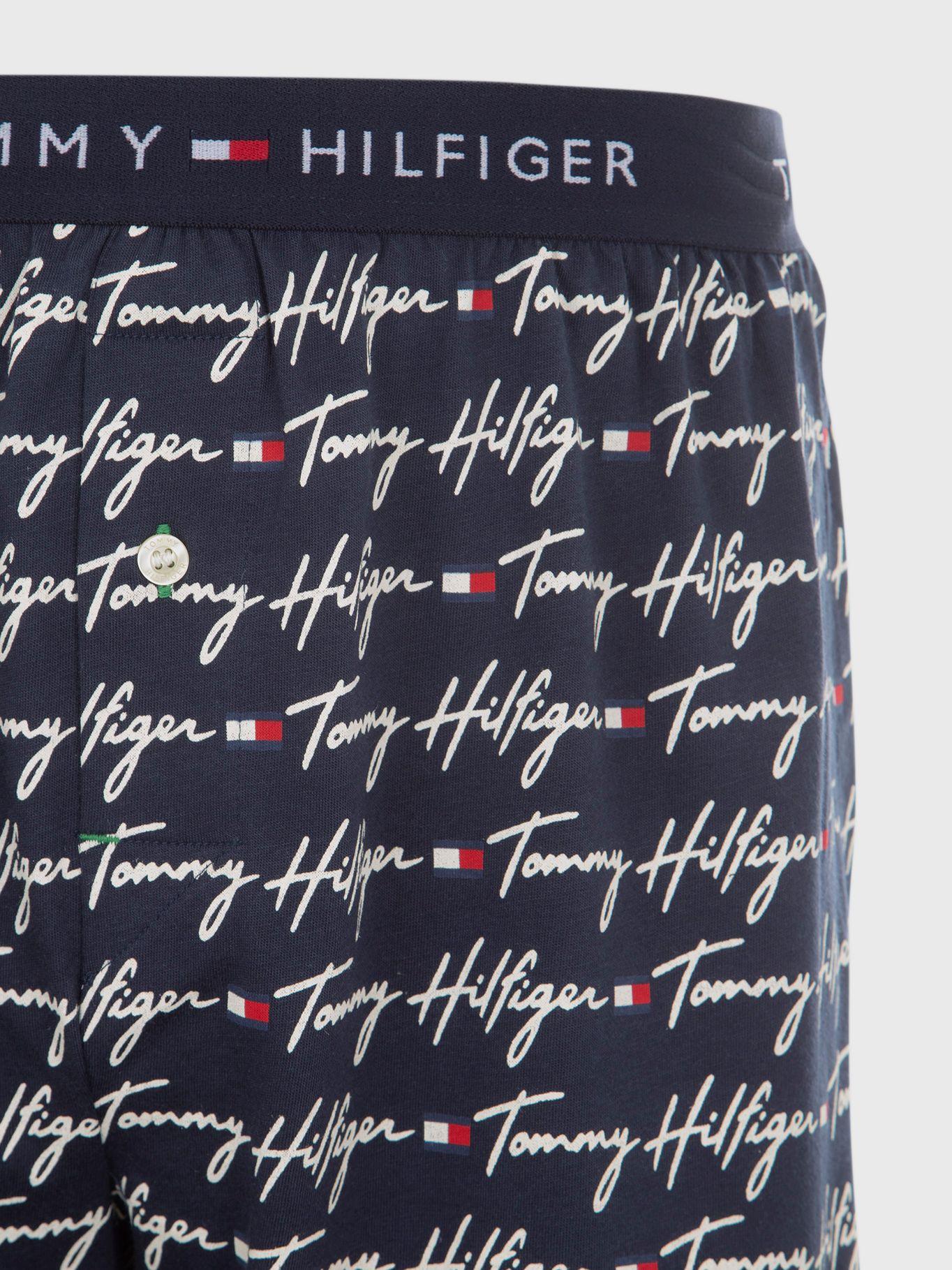 Boxer De Algodón Con Logo Azul Tommy Hilfiger-3