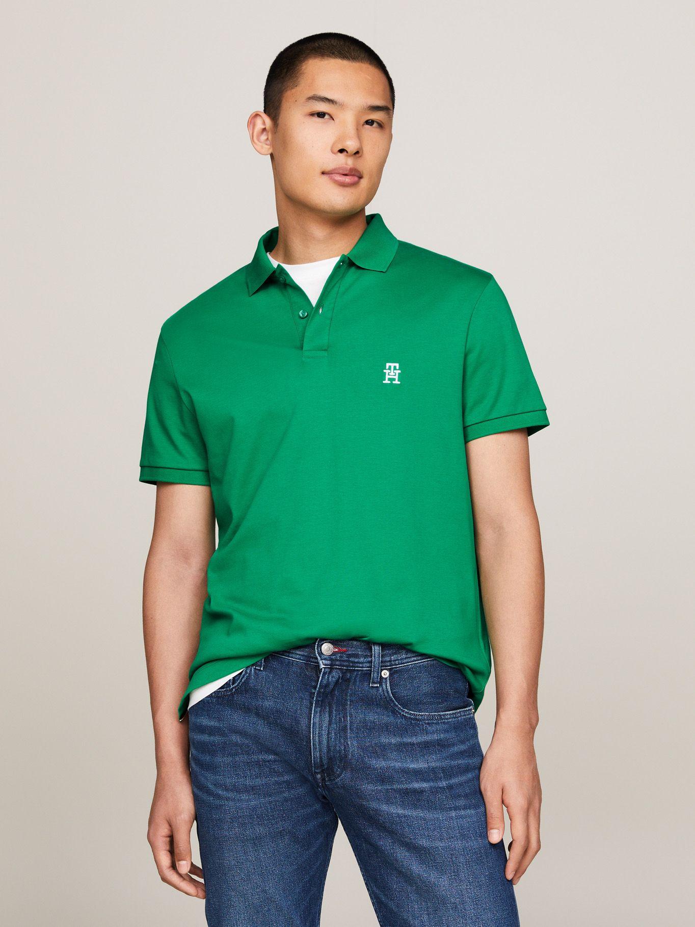 Polo Interlock Monogram Verde Tommy Hilfiger-0