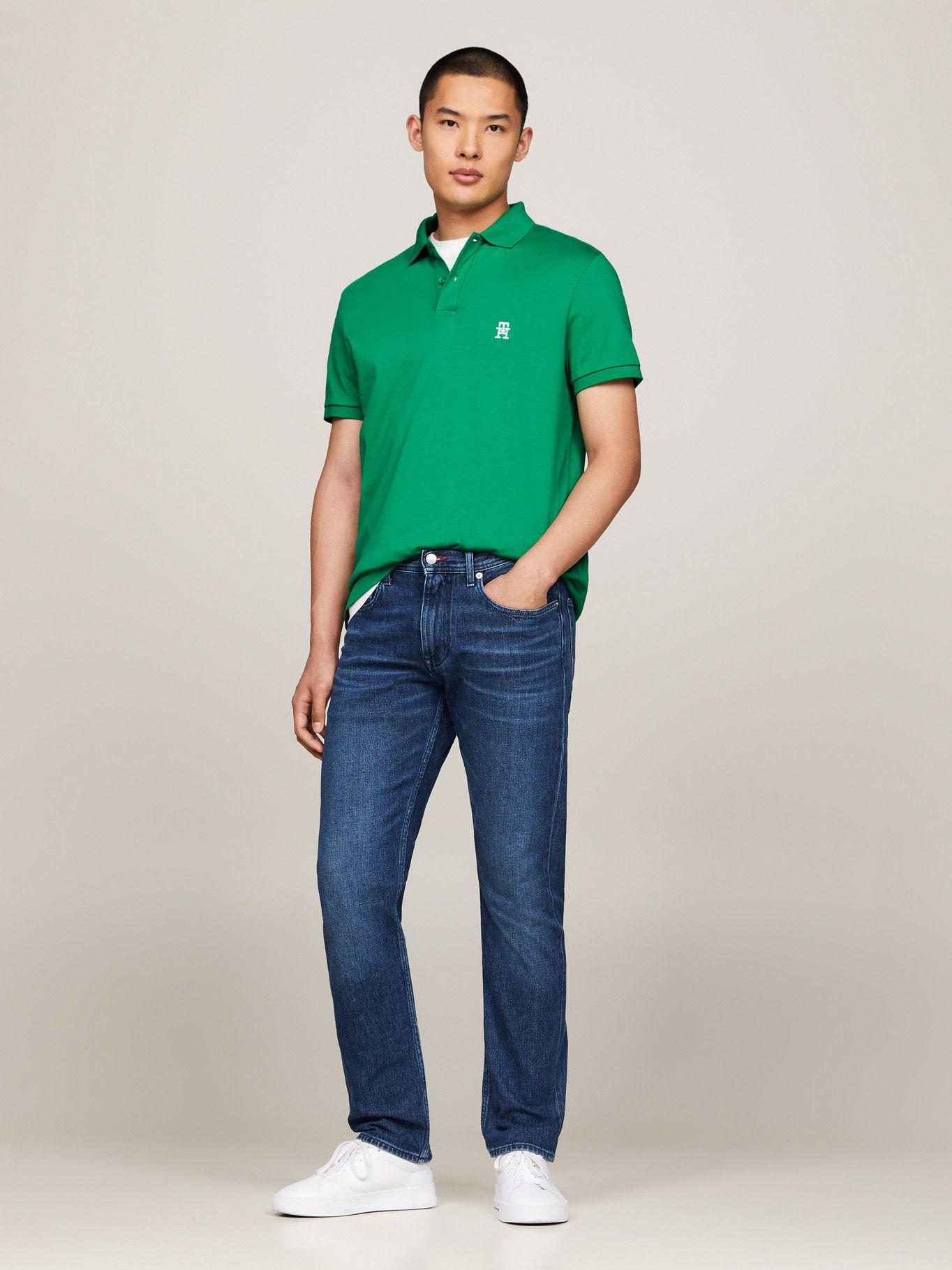 Polo Interlock Monogram Verde Tommy Hilfiger-1