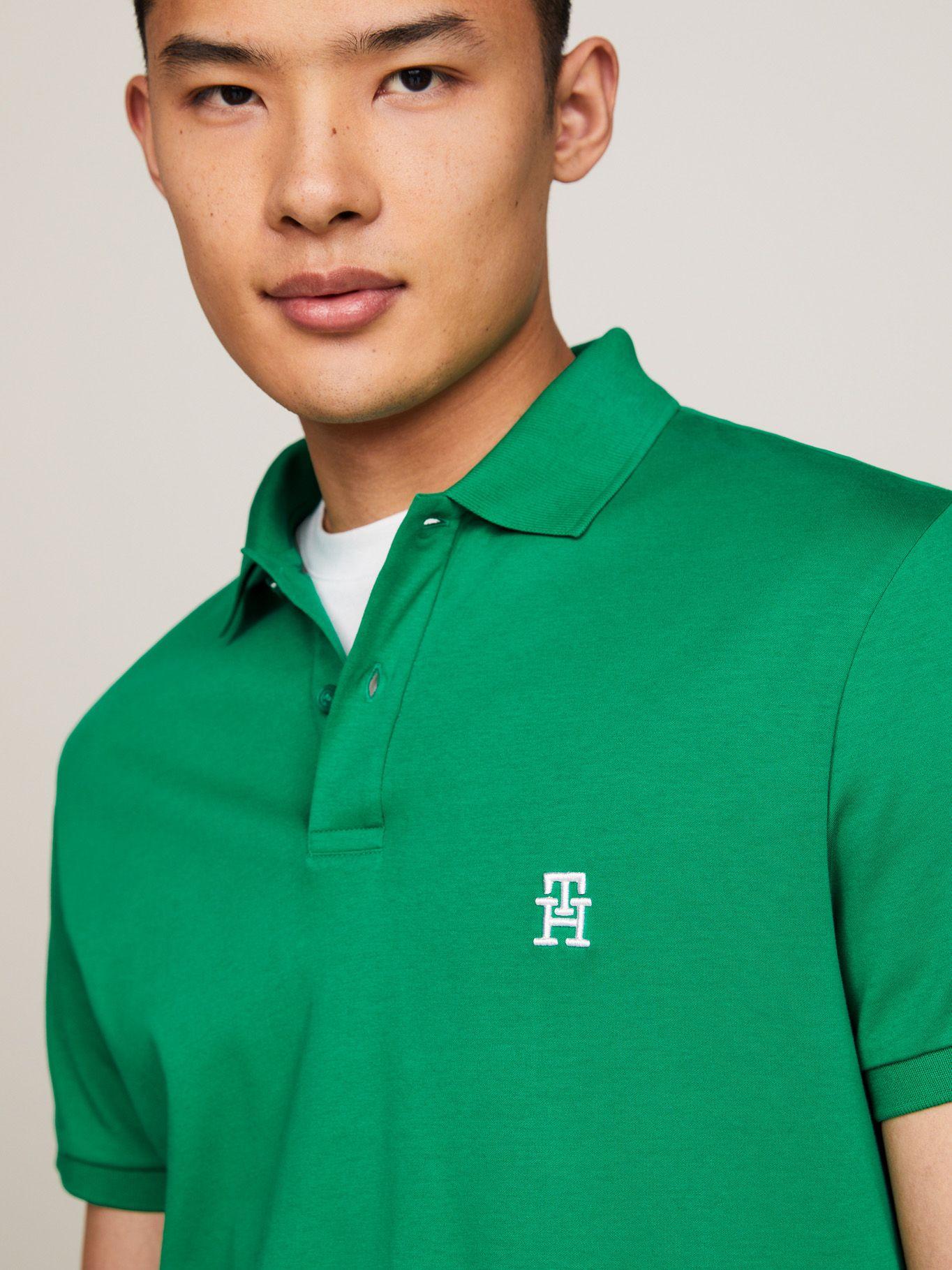 Polo Interlock Monogram Verde Tommy Hilfiger-3