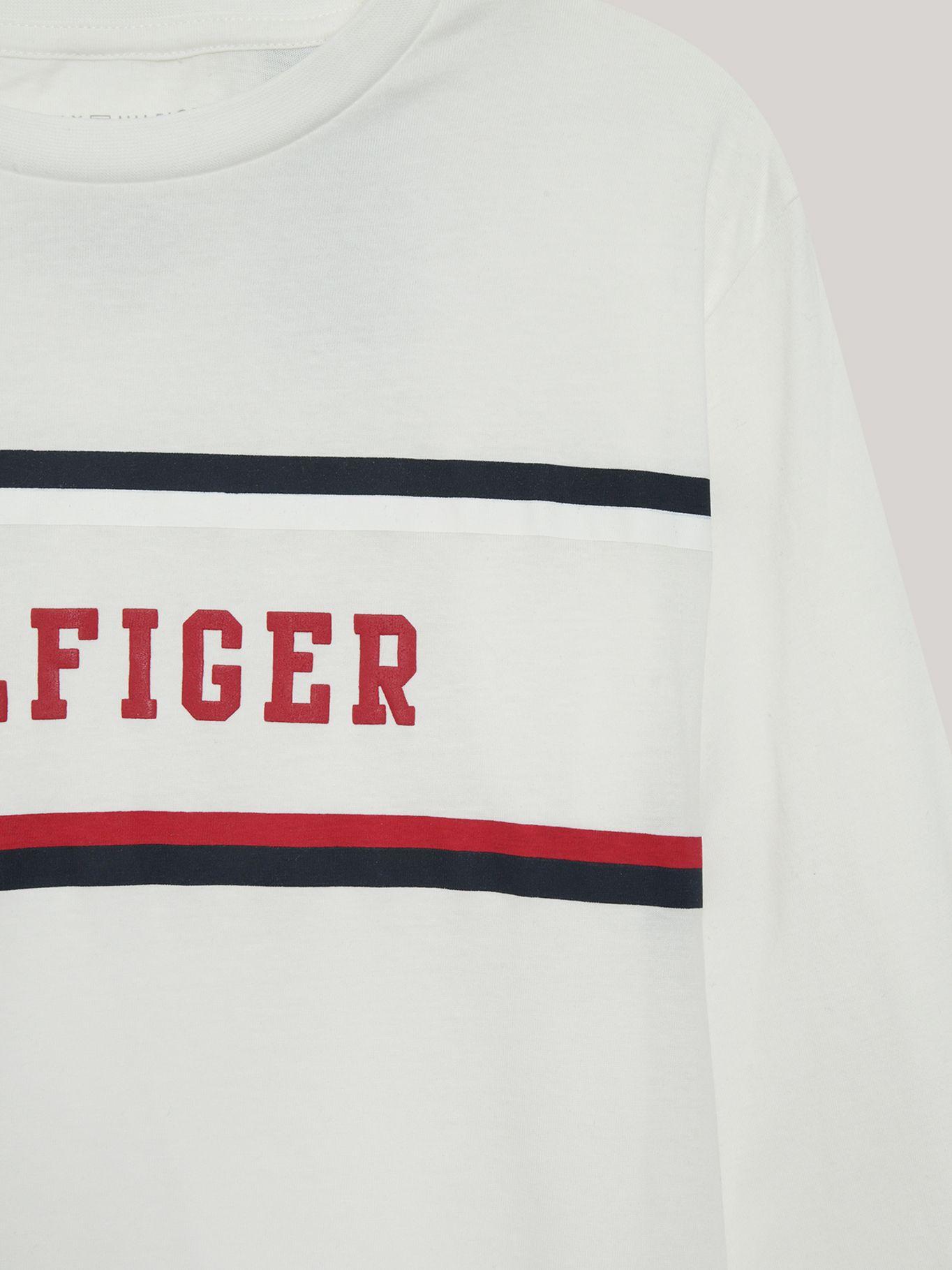 Polera De Niño Con Logo Estampado Blanco Tommy Hilfiger-2
