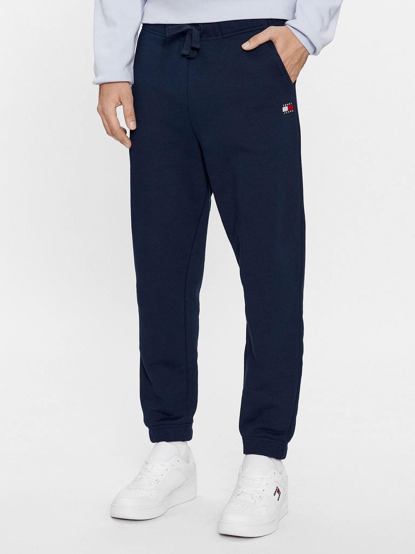 Joggers De Algodón Con Logo Azul Tommy Jeans-1