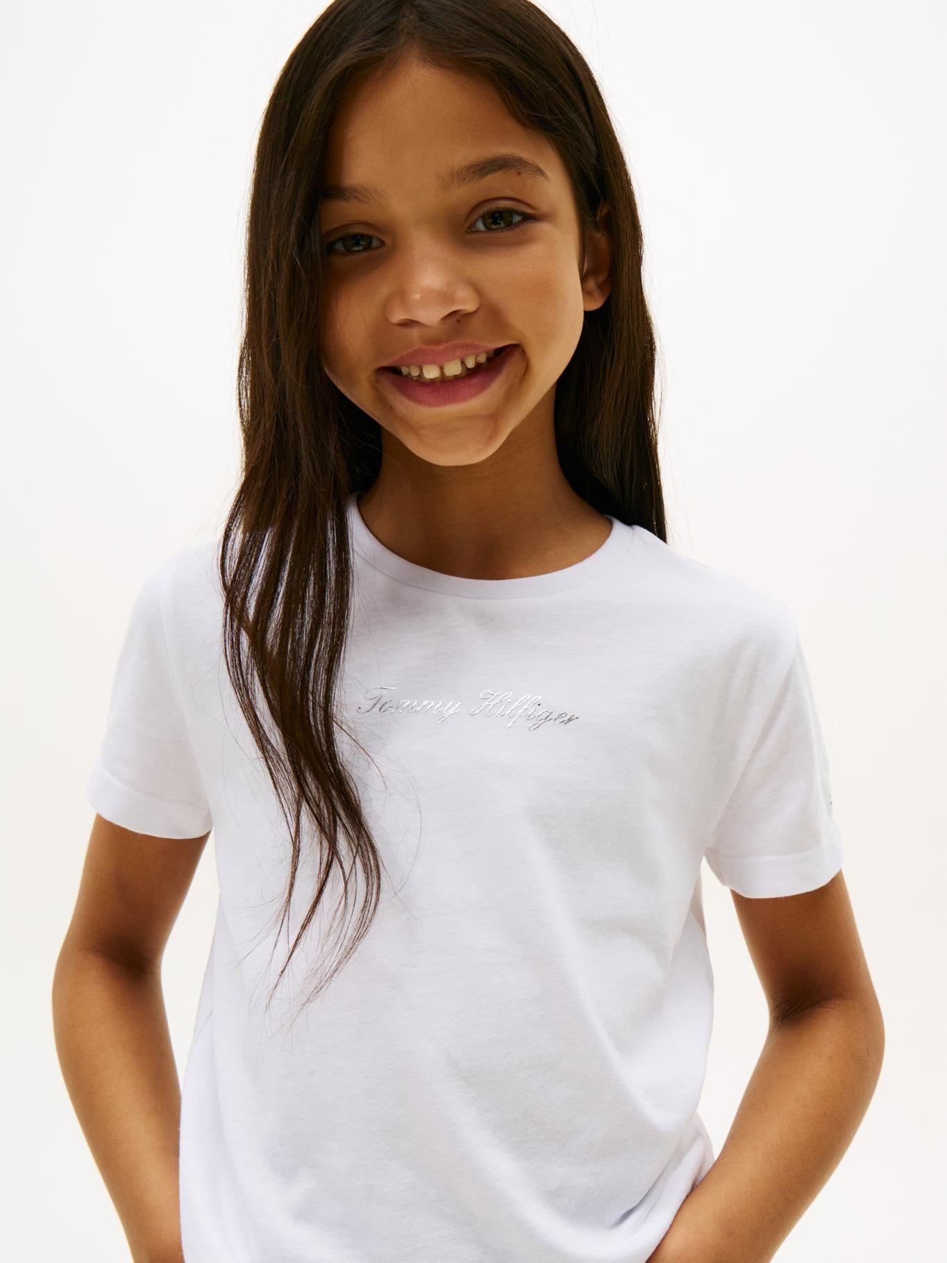 Polera Con Logo Script Blanco Tommy Hilfiger-3