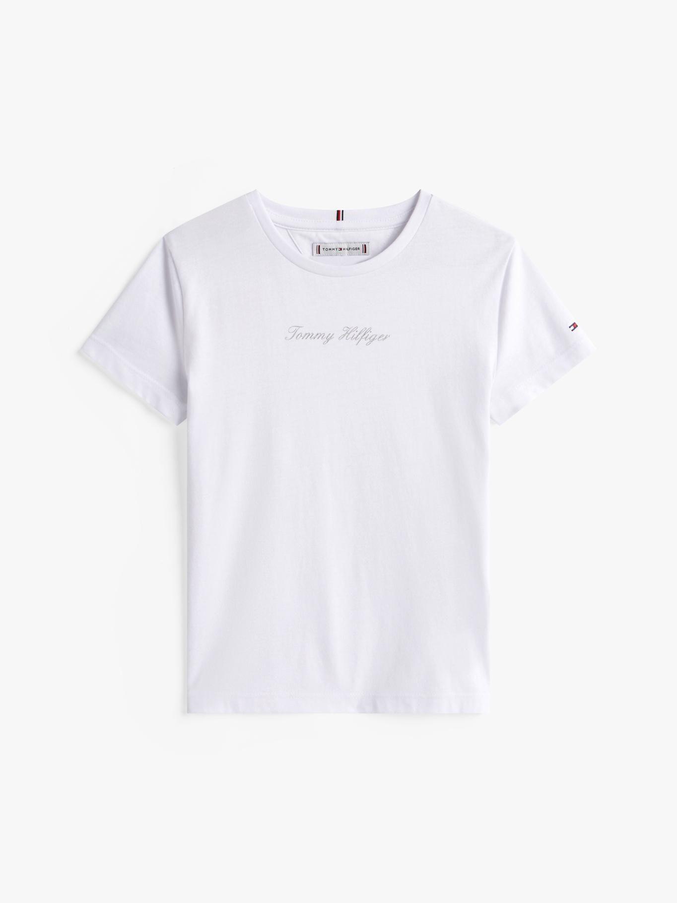 Polera Con Logo Script Blanco Tommy Hilfiger-4