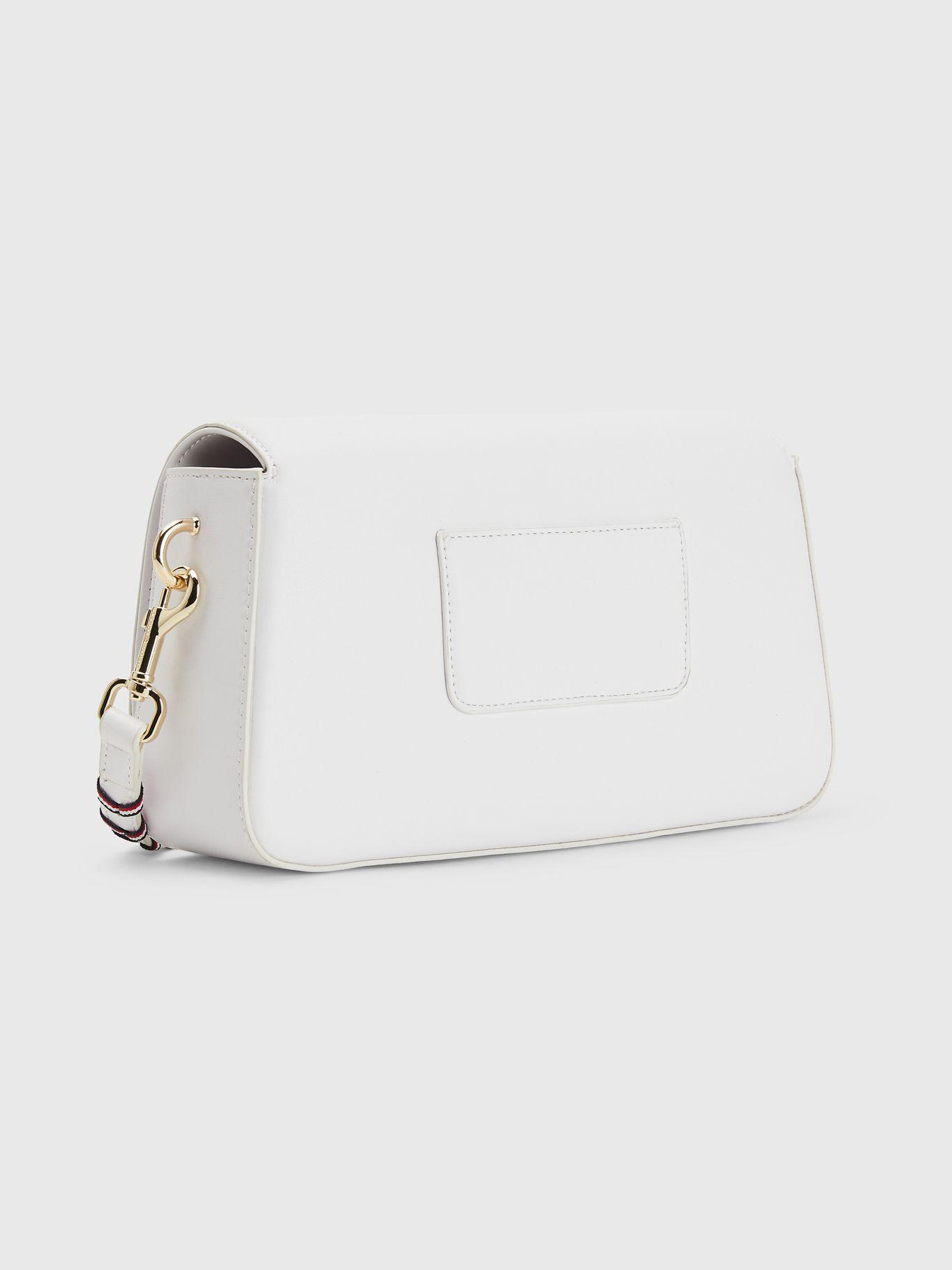 Cartera Bandolera Con Cadena Logo Blanco Tommy Hilfiger-1