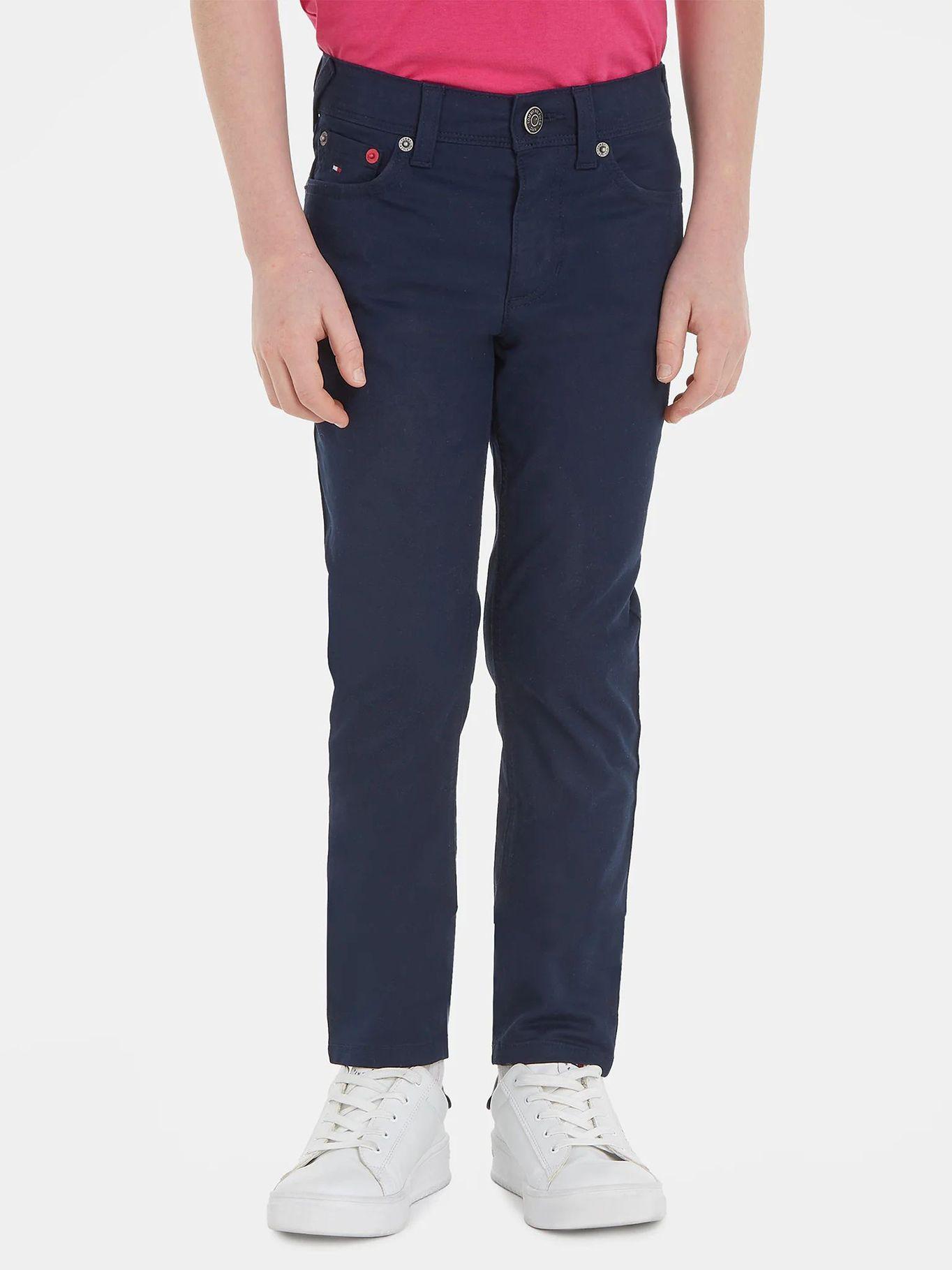 Pantalón Scanton Con Logo Azul Tommy Hilfiger-0