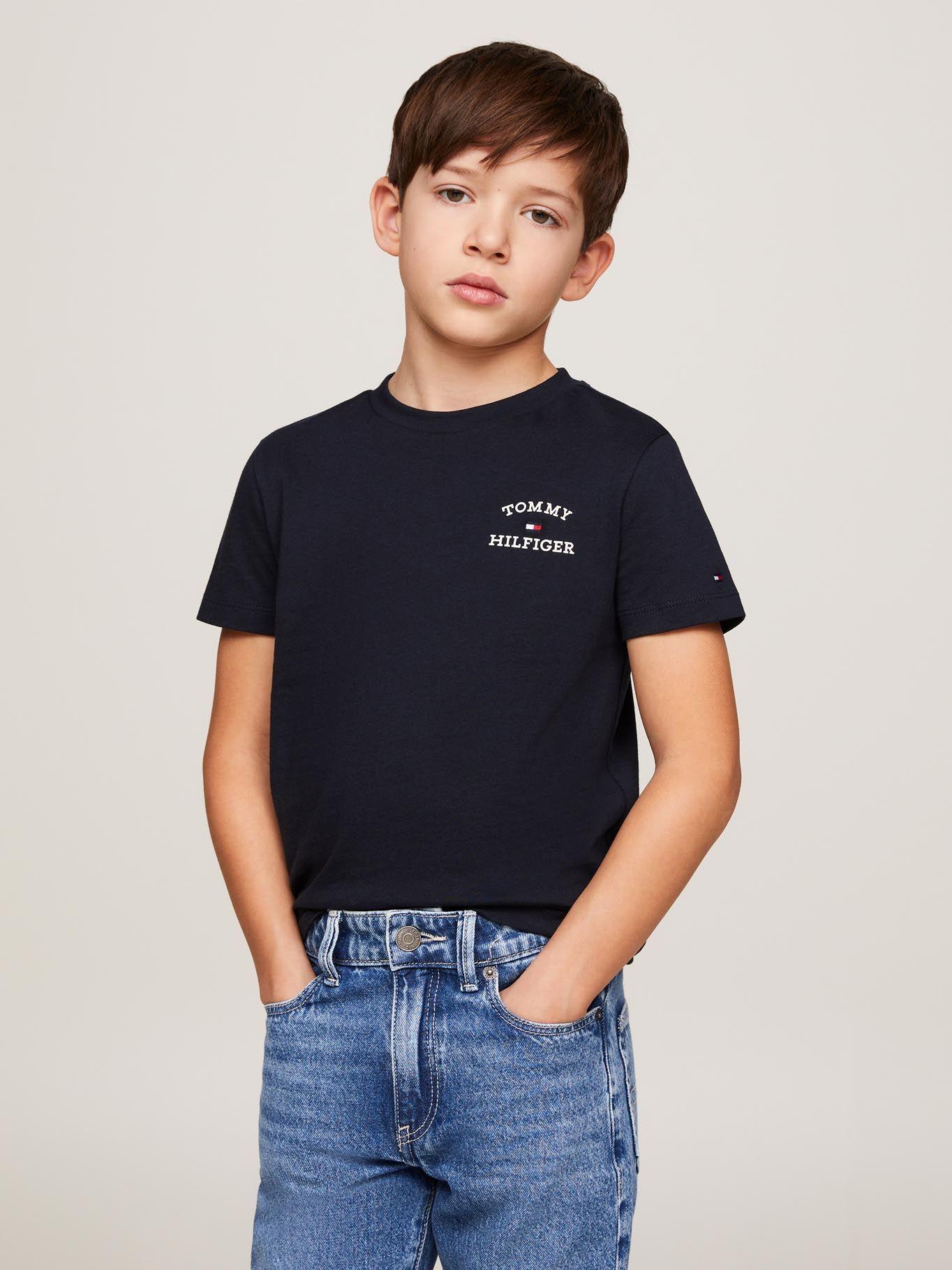 Polera C-Neck Con Logo Azul Tommy Hilfiger-0