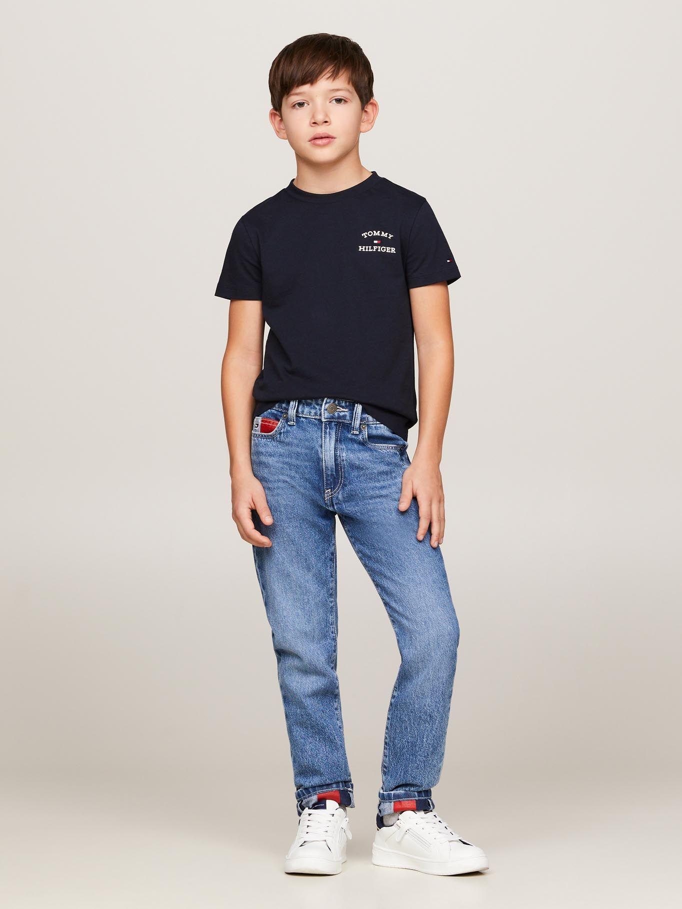 Polera C-Neck Con Logo Azul Tommy Hilfiger-1