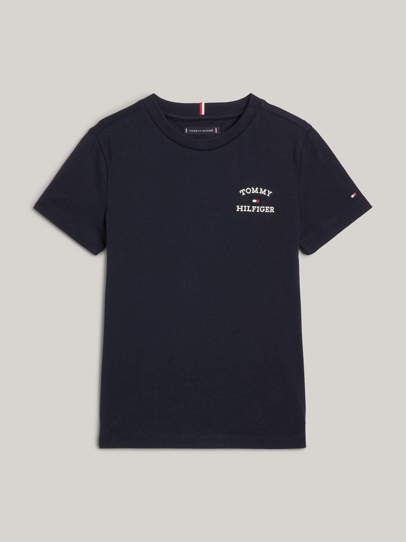 Polera C-Neck Con Logo Azul Tommy Hilfiger-4