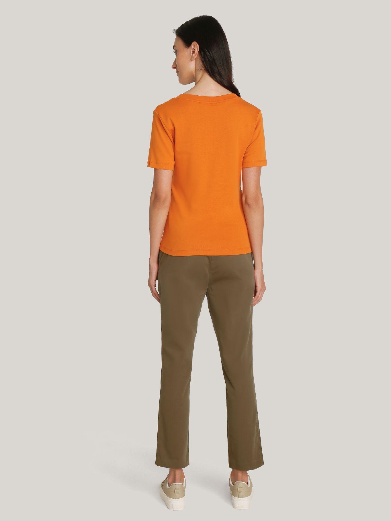 Polera A Rayas V-Neck Slim Fit Naranjo Tommy Hilfiger-2