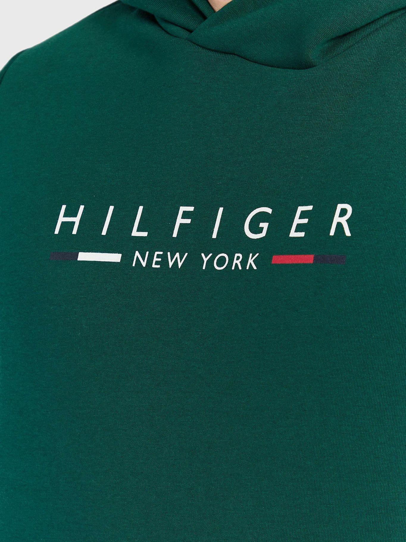 Polerón Hoodie New York Logo Verde Tommy Hilfiger-3