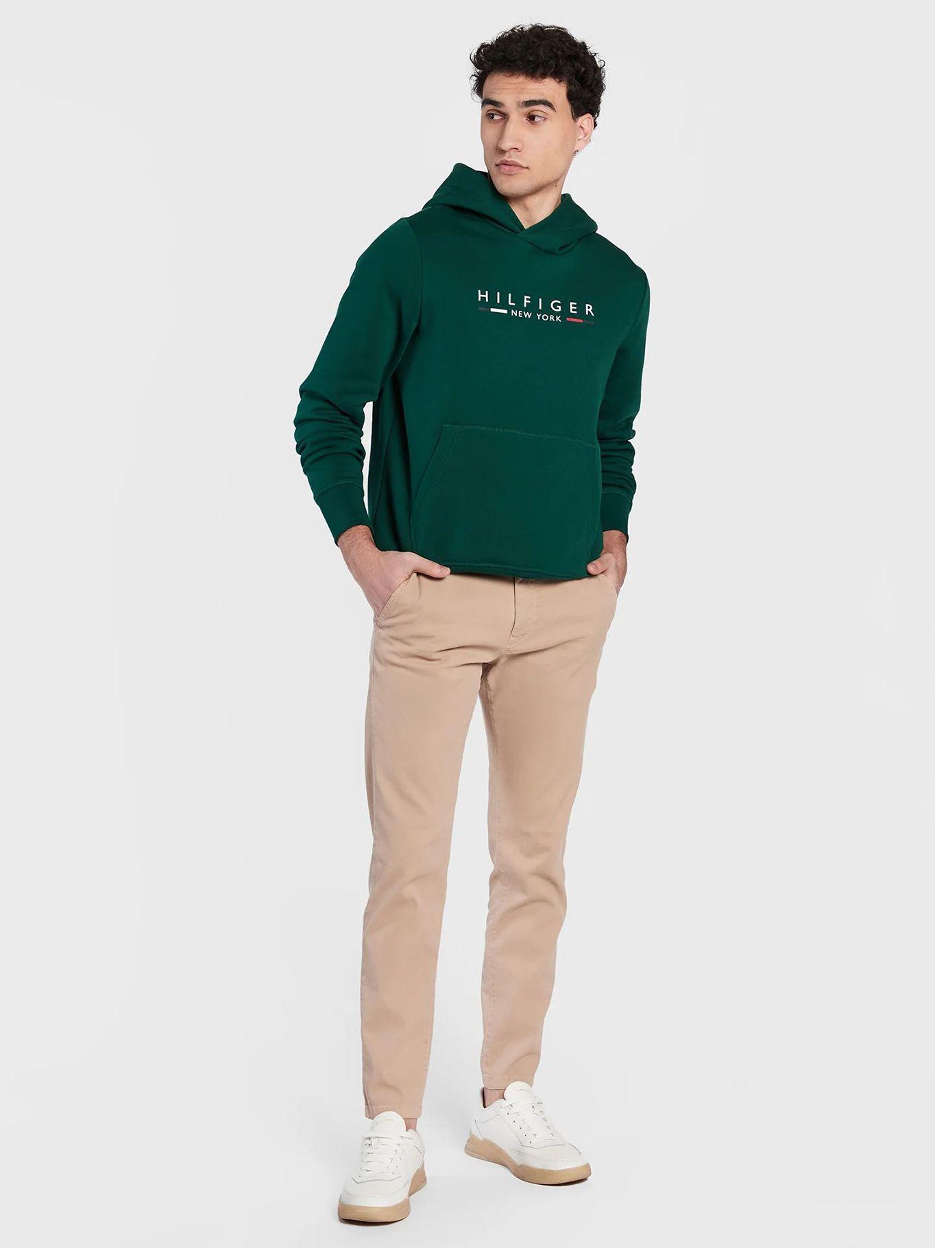 Polerón Hoodie New York Logo Verde Tommy Hilfiger-1