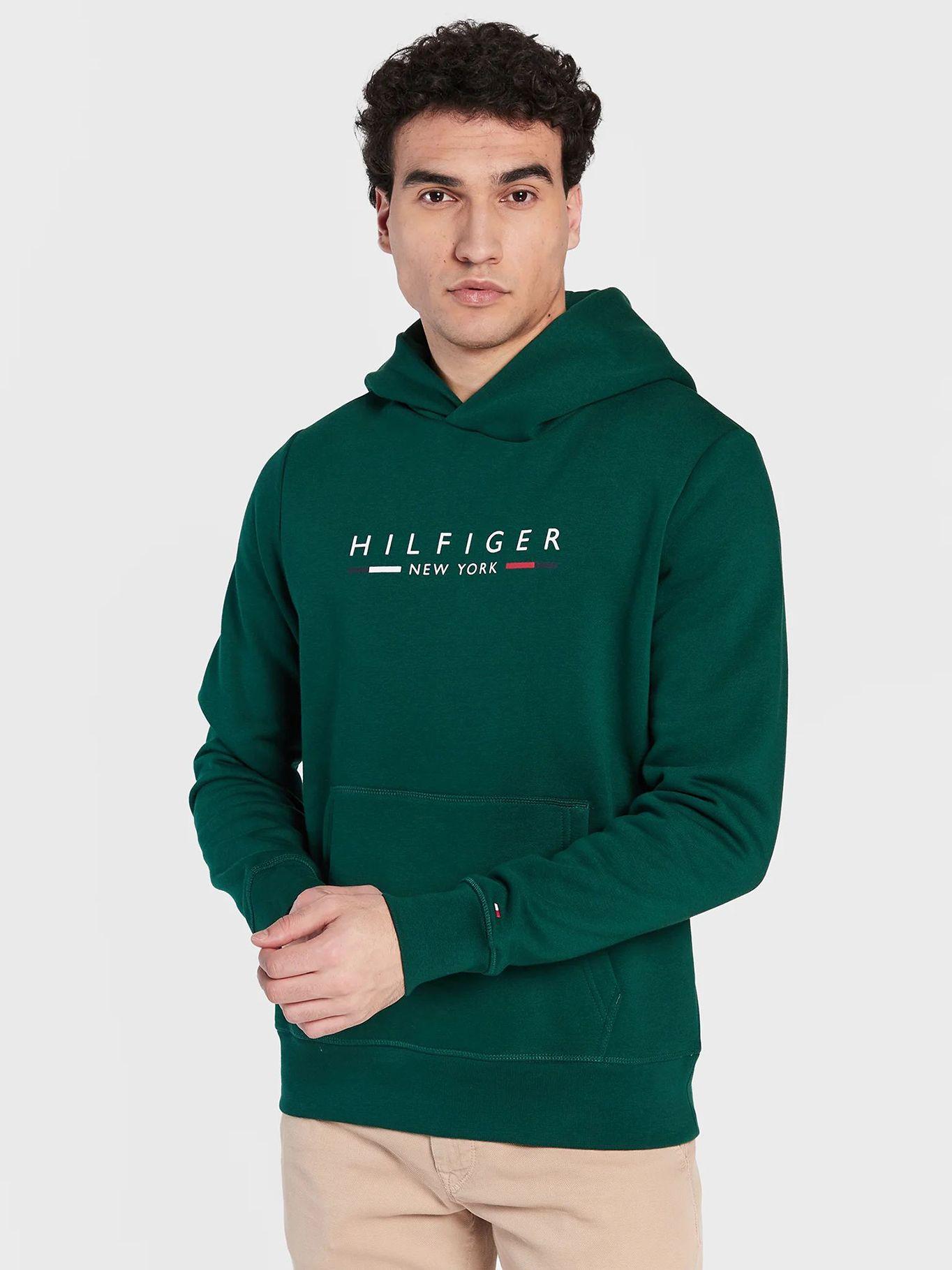 Polerón Hoodie New York Logo Verde Tommy Hilfiger-0