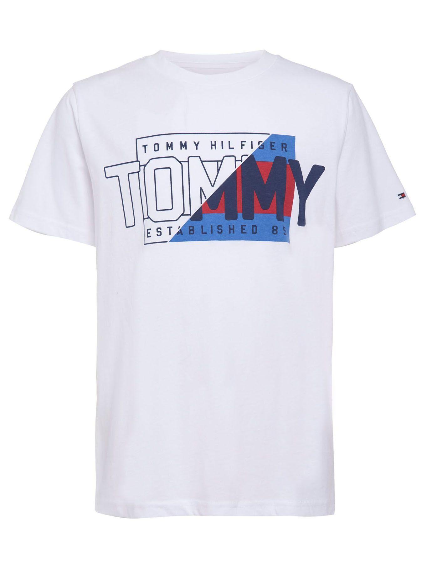 Polera Big Box Logo Blanco Tommy Hilfiger-0