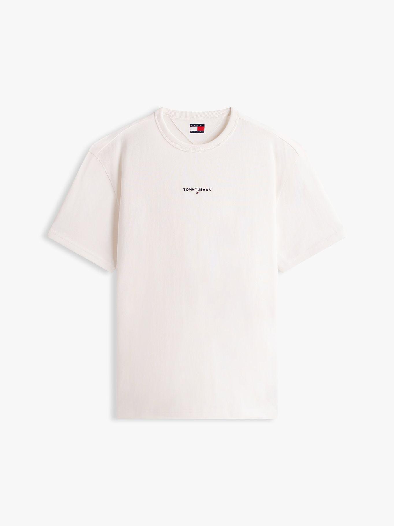 Polera Con Logo Bordado Relaxed Fit Tommy Jeans Blanco-4