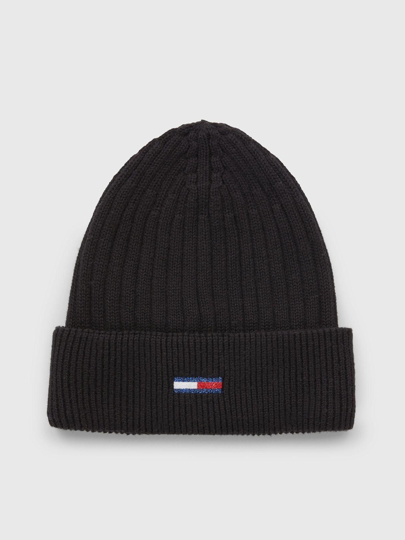 Gorro Beanie Logo Flag Bordado Negro Tommy Hilfiger-0