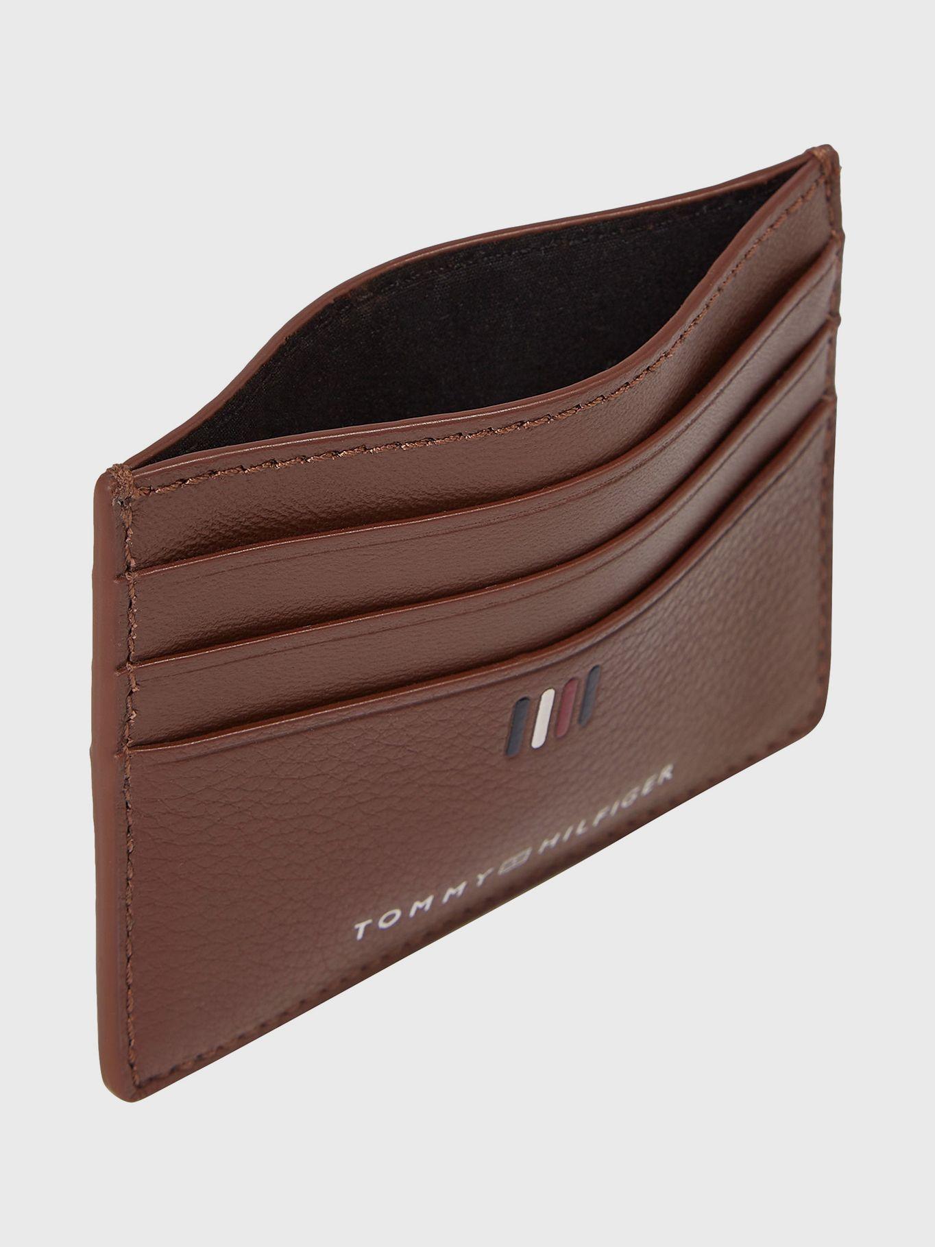 Tarjetero De Cuero Con Logo Café Tommy Hilfiger-2