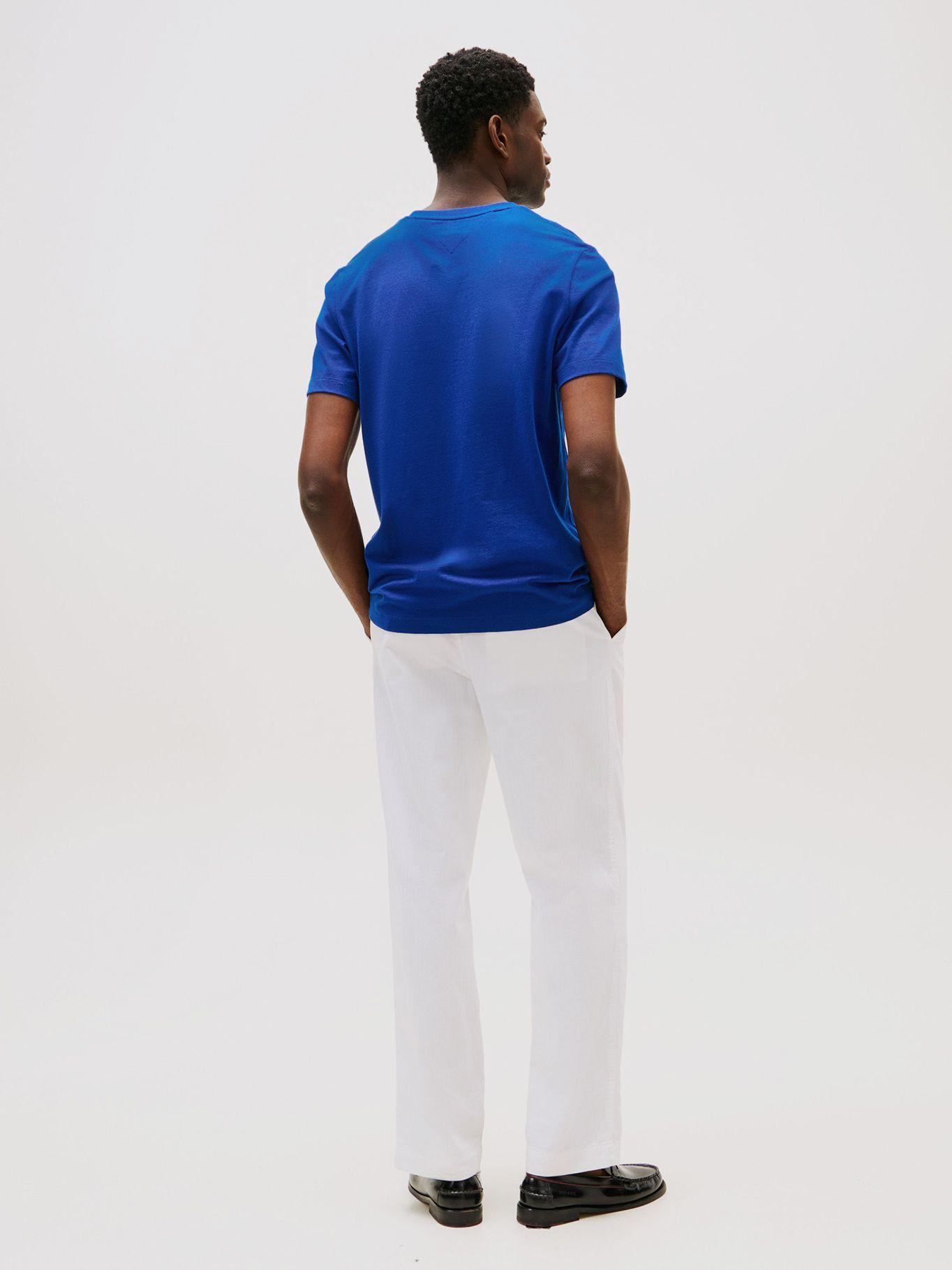 Polera  Cotton V Essential Regular Azul Tommy Hilfiger-2