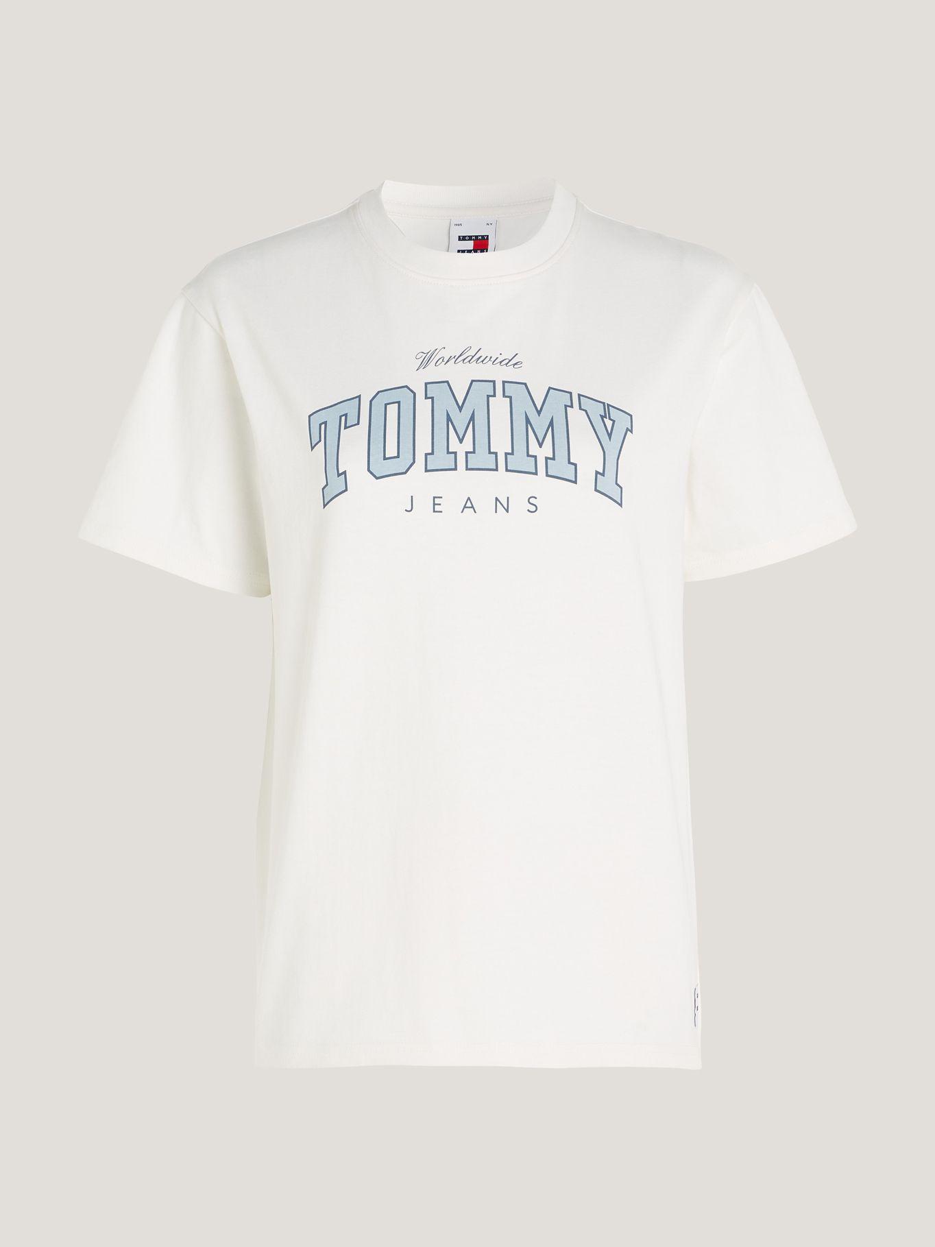 POLERA RELAXED LOGO VARSITY BLANCO TOMMY JEANS-4